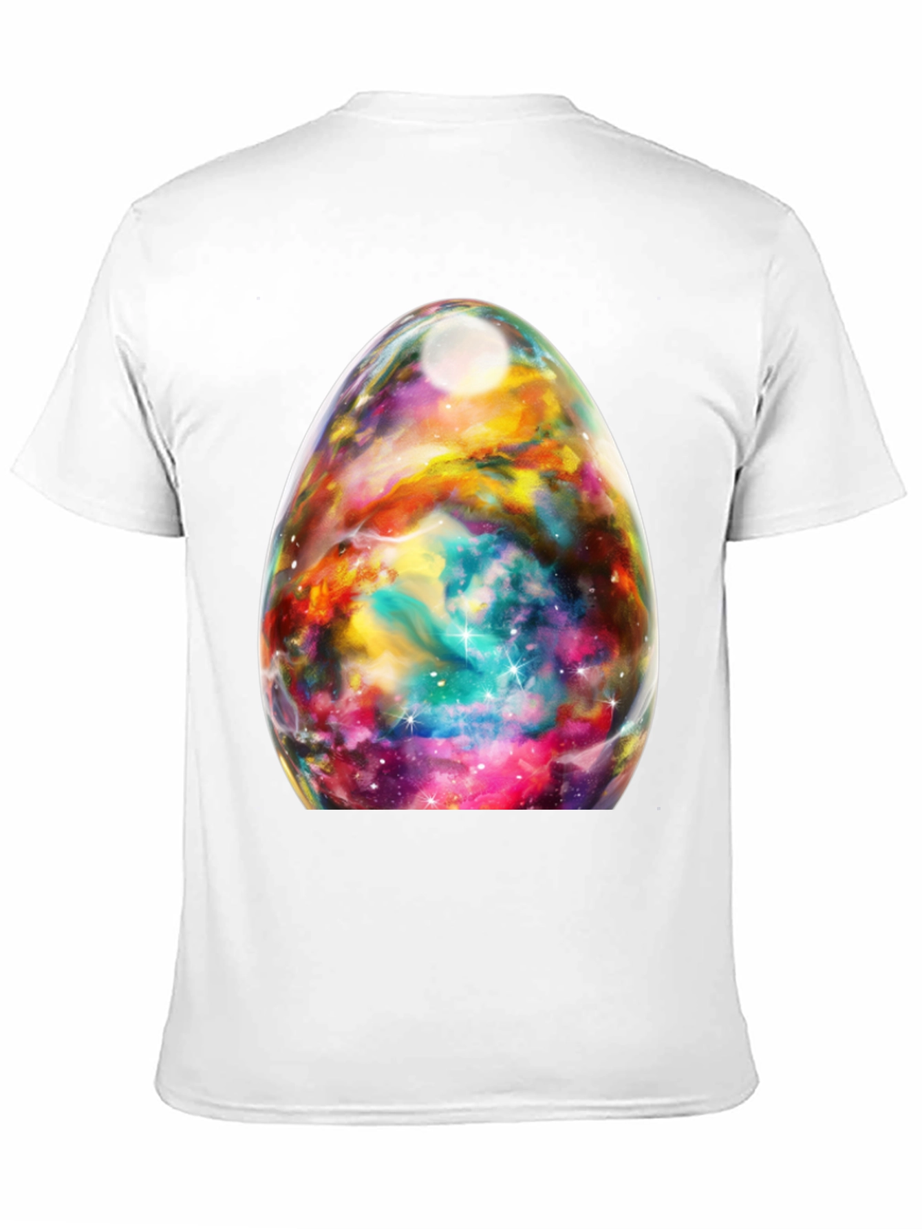 Nebula Egg Graphic Tee - Black Crewneck