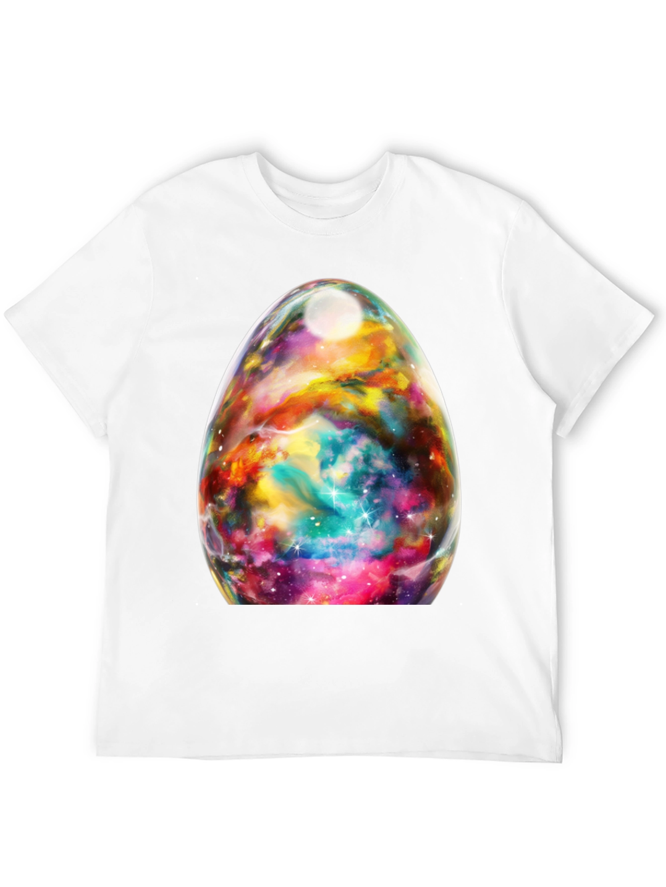 Nebula Egg Graphic Tee - Black Crewneck