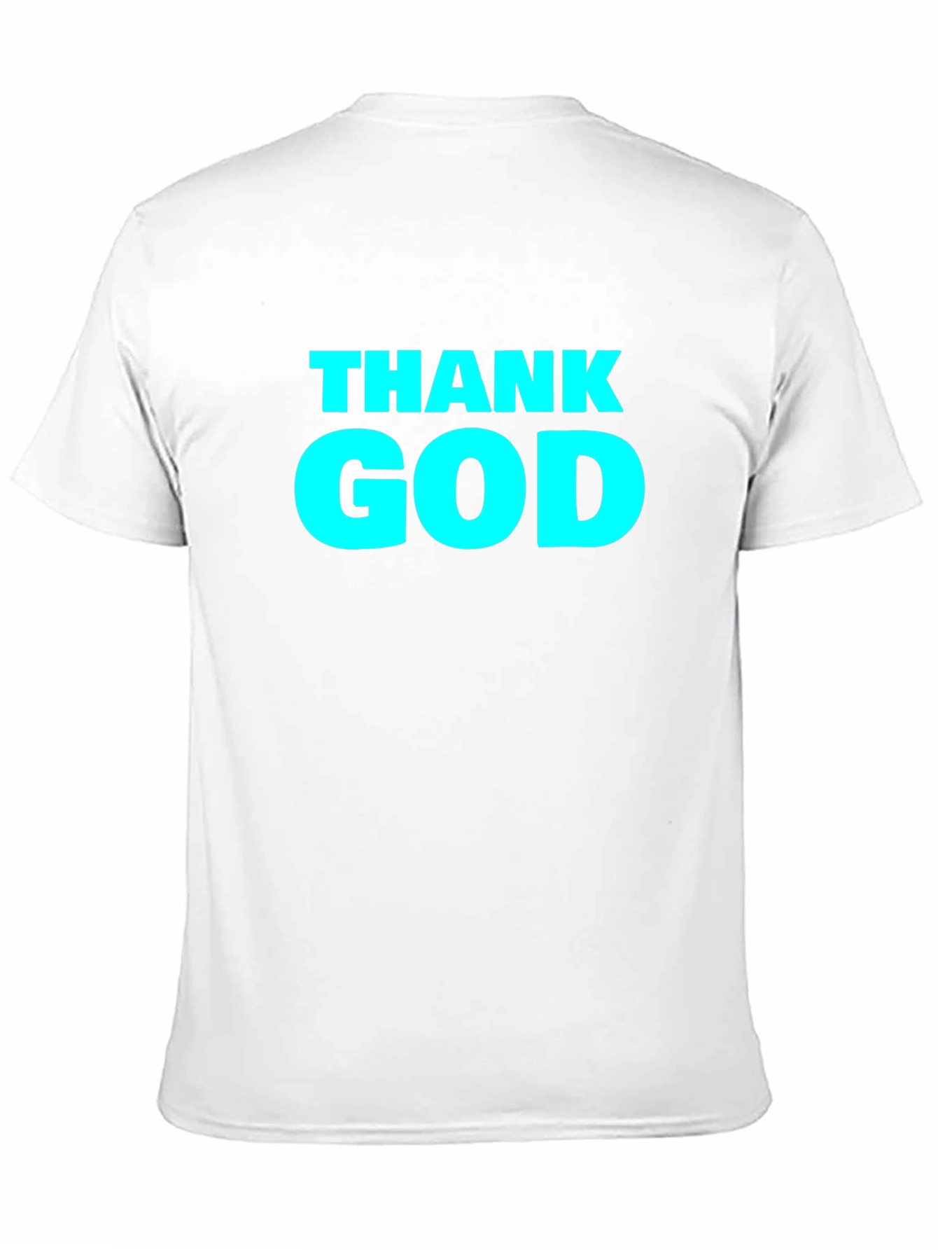 Thank God Graphic Tee - Black Cotton T-Shirt