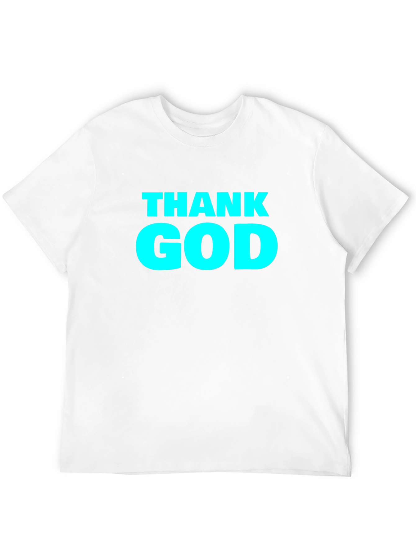 Thank God Graphic Tee - Black Cotton T-Shirt