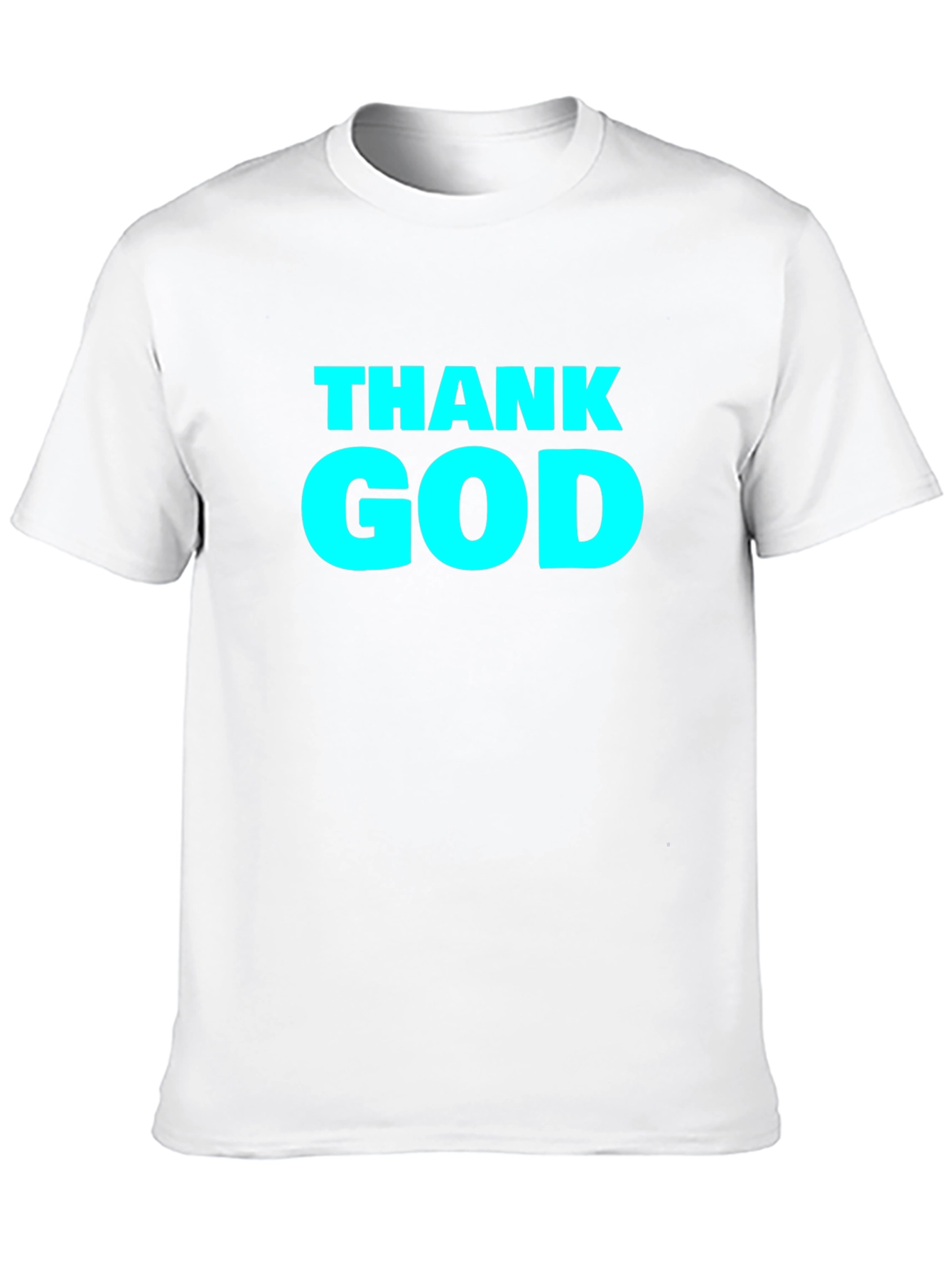 Thank God Graphic Tee - Black Cotton T-Shirt
