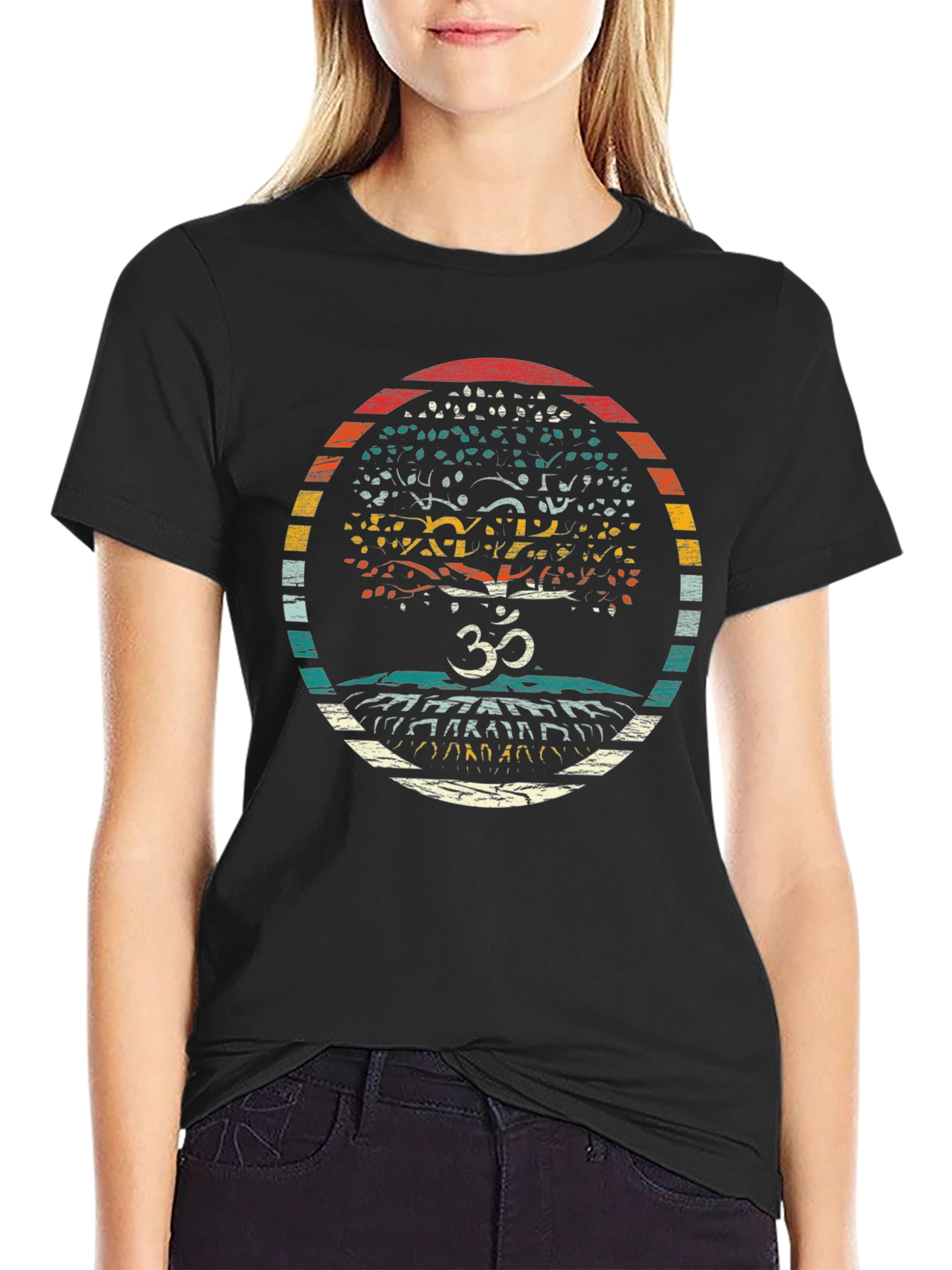 Om Tree Graphic Tee - Relaxed Fit