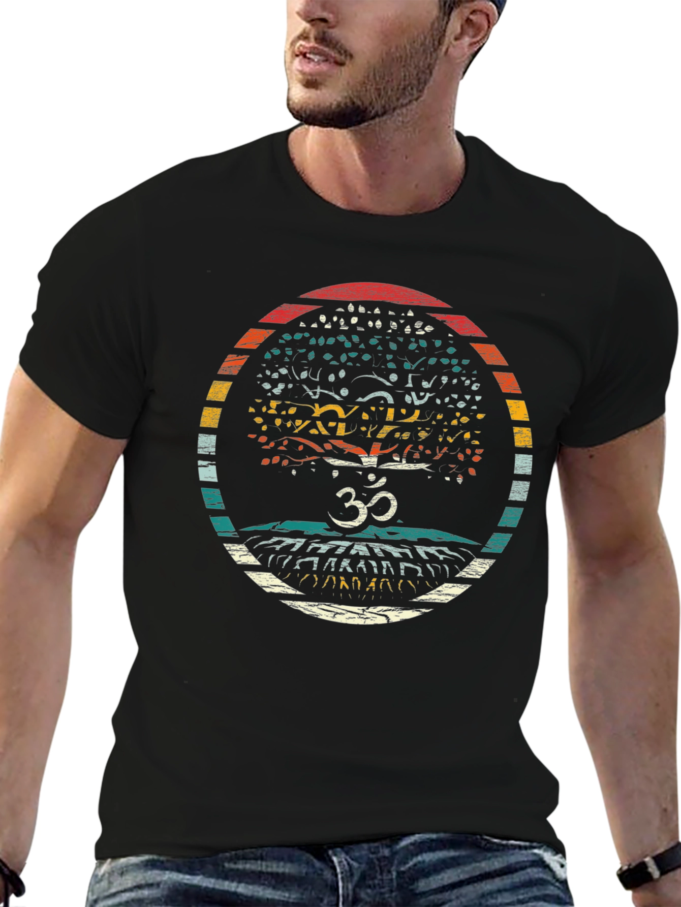Om Tree Graphic Tee - Relaxed Fit