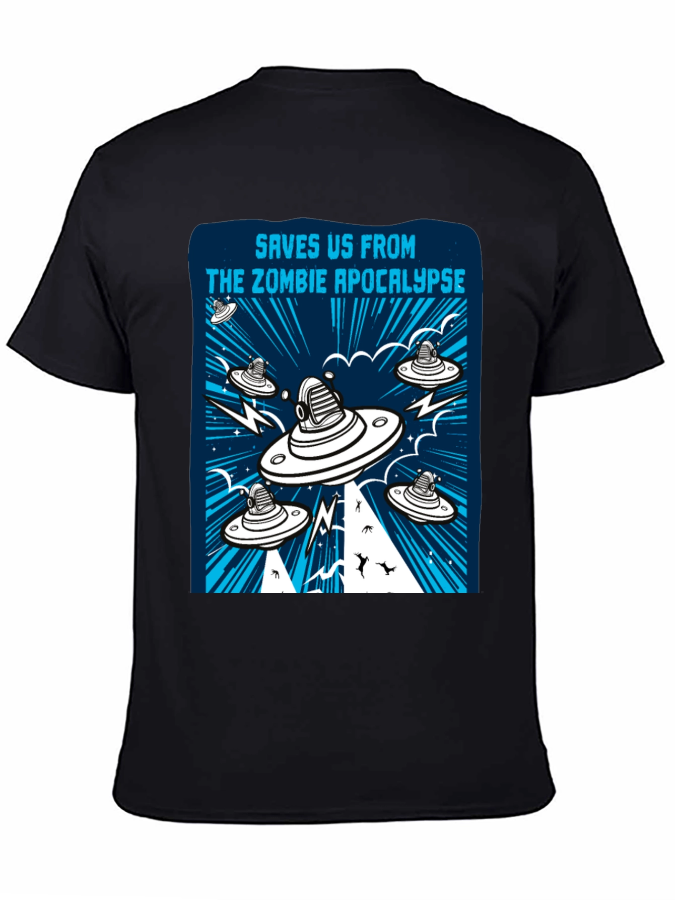 Zombie Apocalypse UFO Graphic Tee