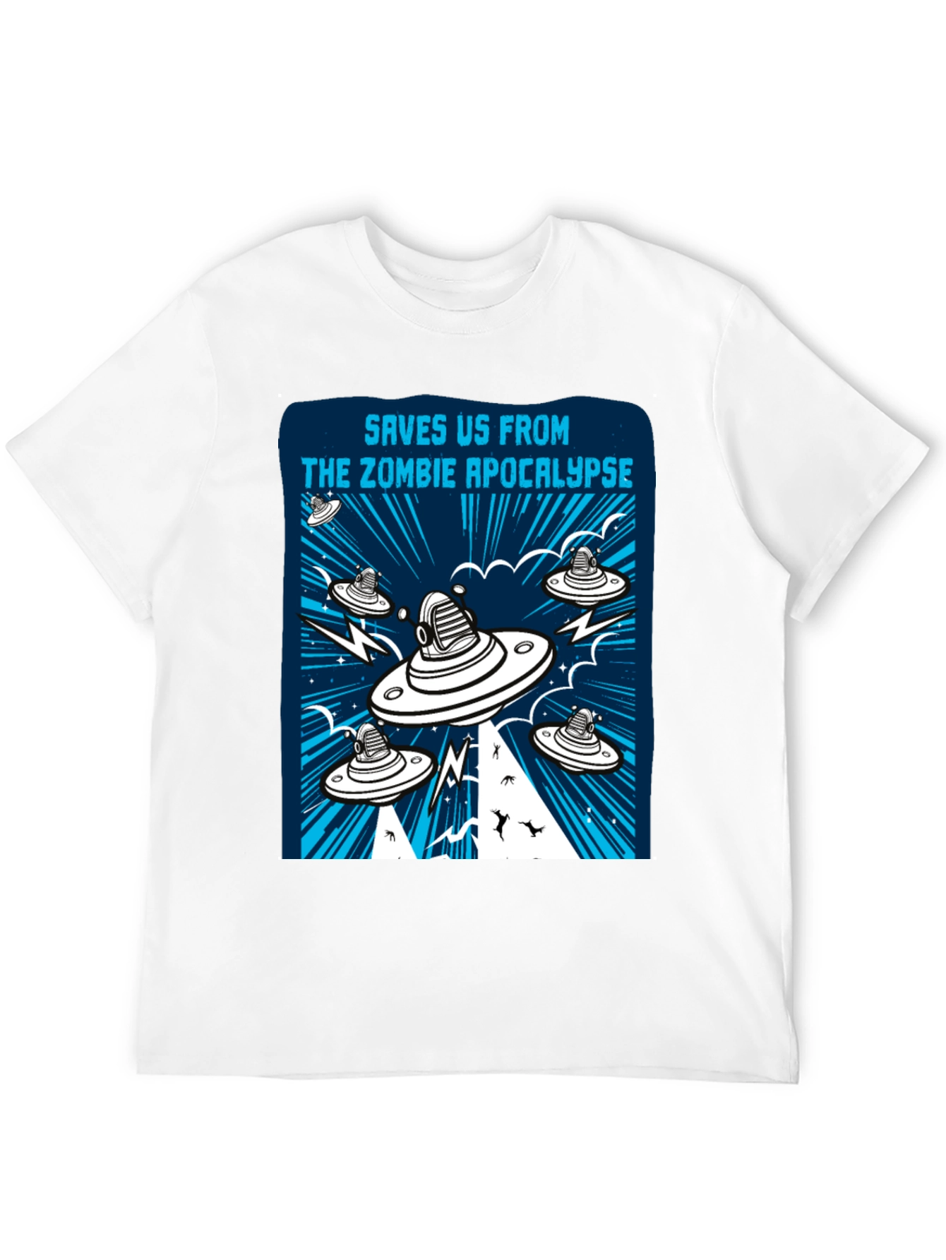 Zombie Apocalypse UFO Graphic Tee