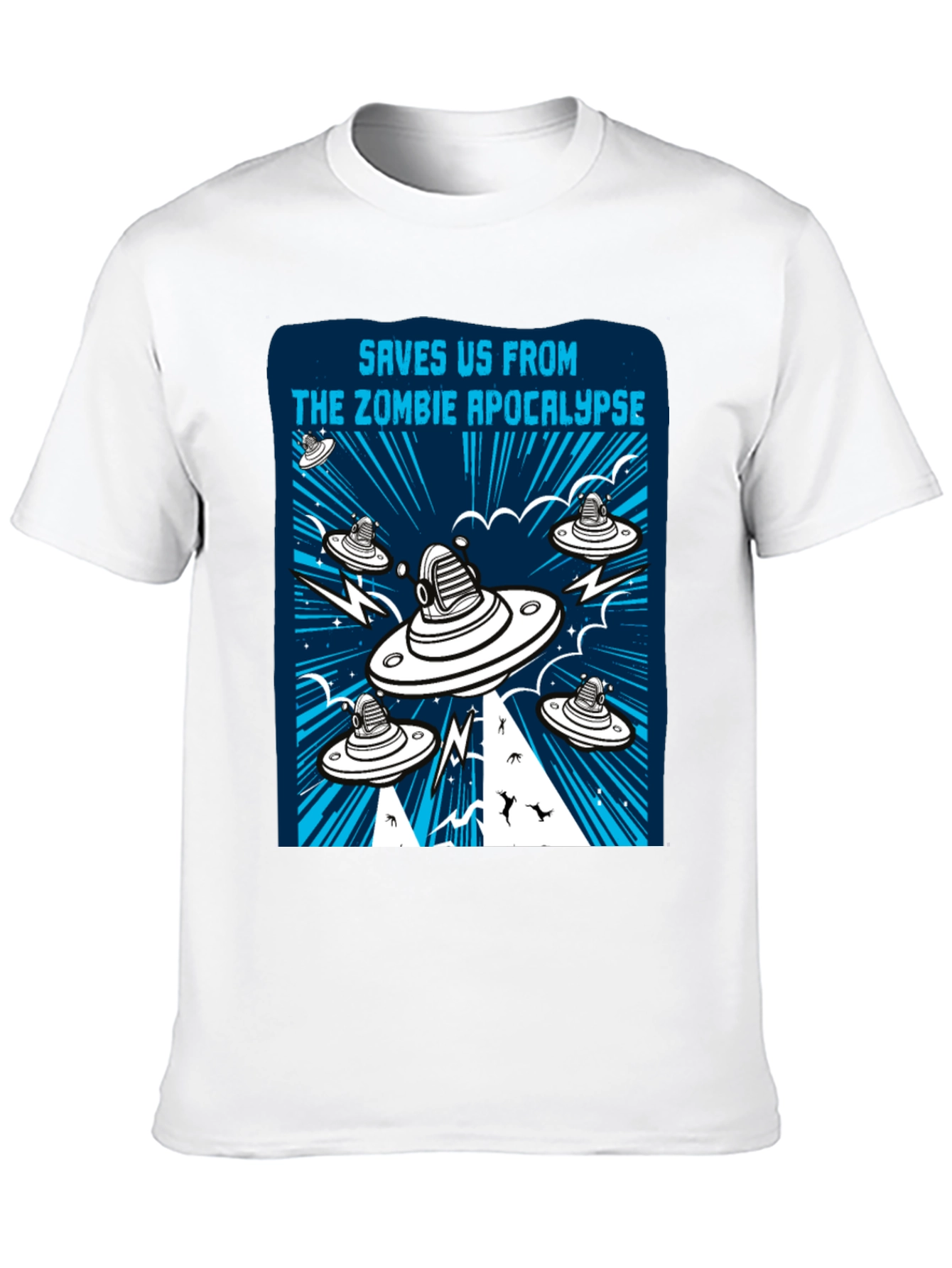 Zombie Apocalypse UFO Graphic Tee