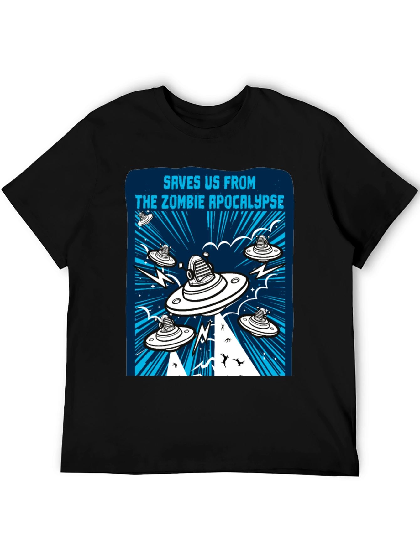 Zombie Apocalypse UFO Graphic Tee