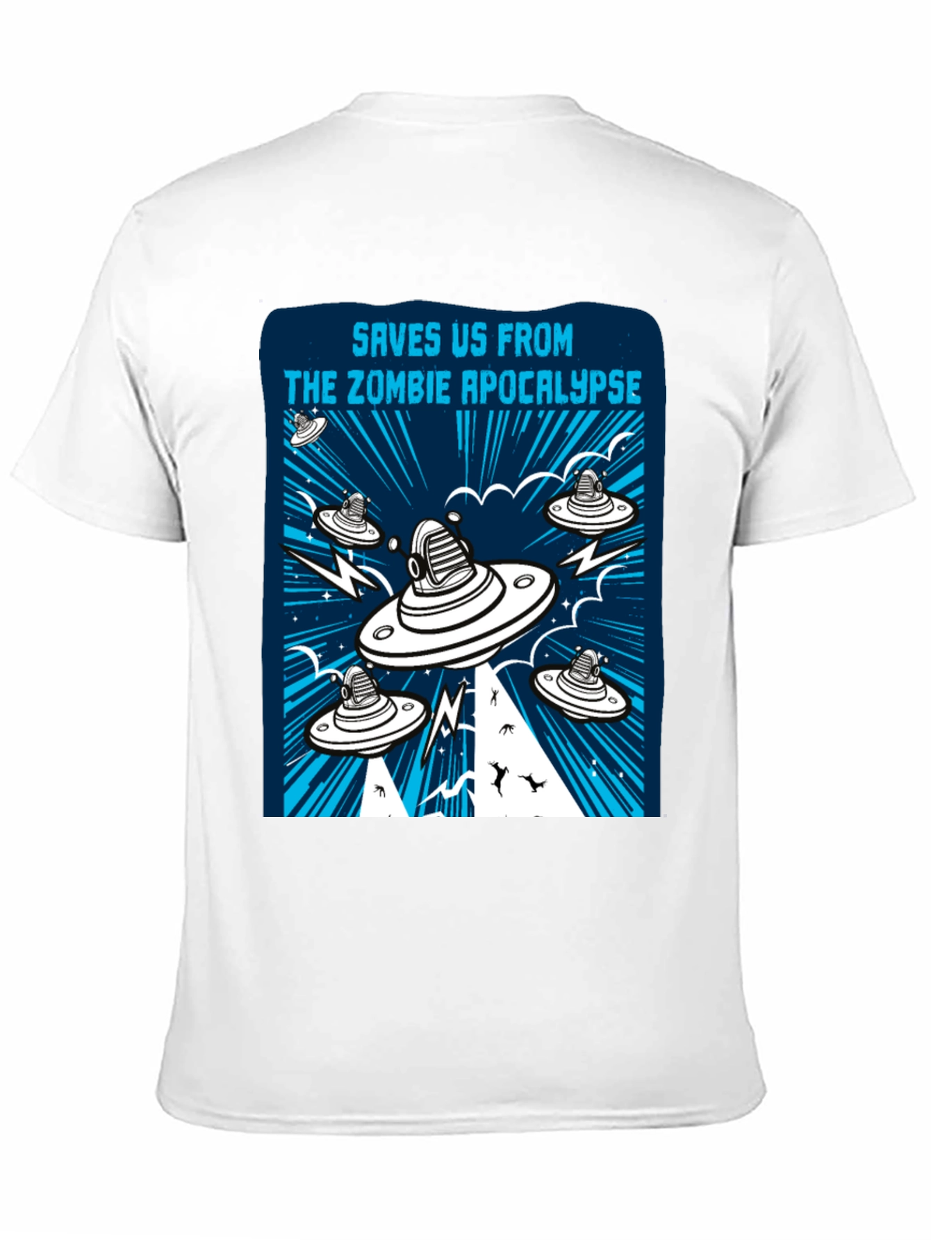 Zombie Apocalypse UFO Graphic Tee