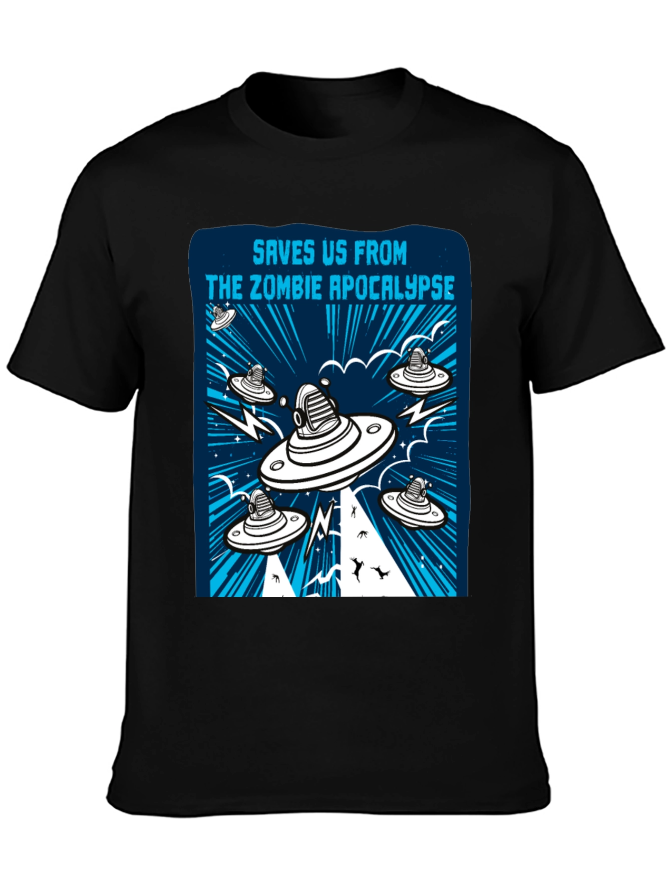 Zombie Apocalypse UFO Graphic Tee
