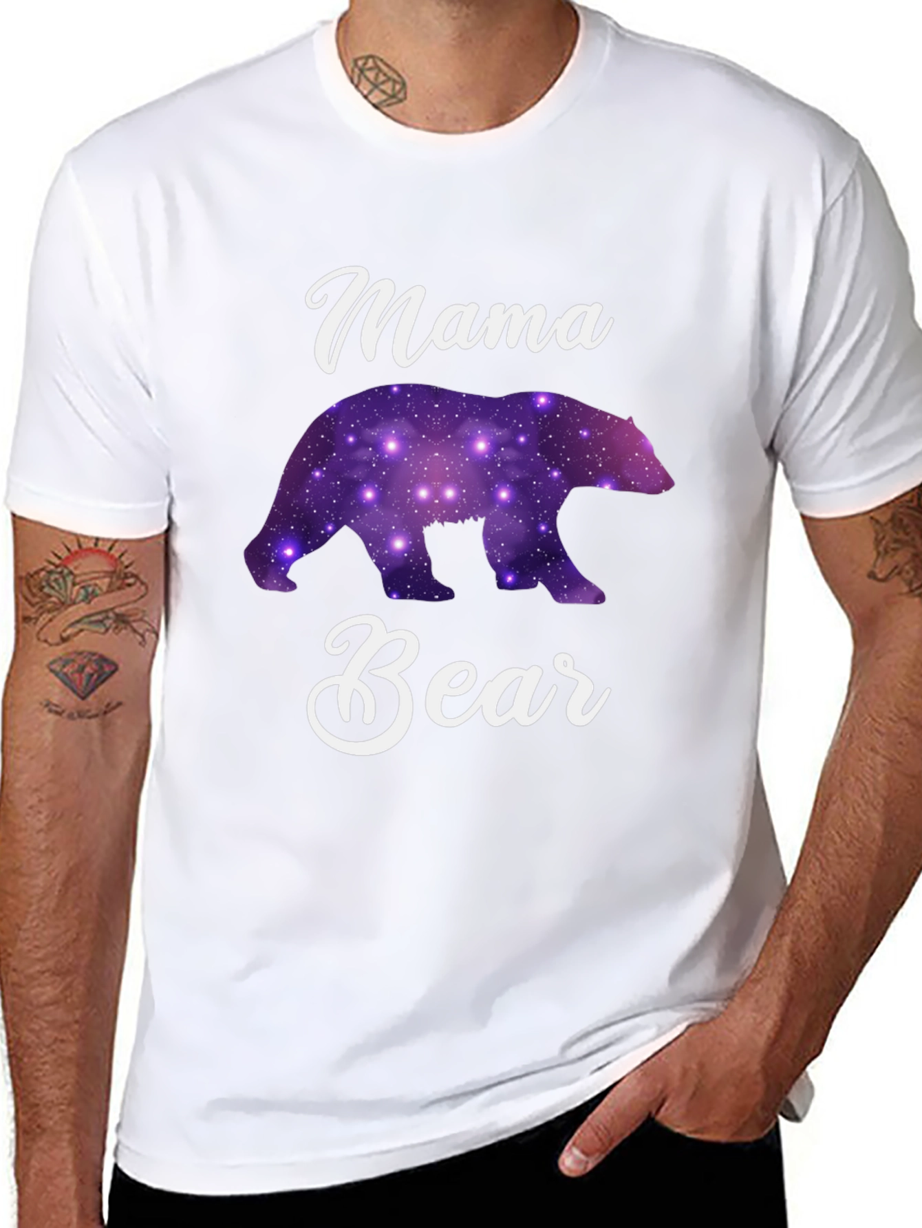 Mama Bear Graphic T-Shirt - Cute Family Tee