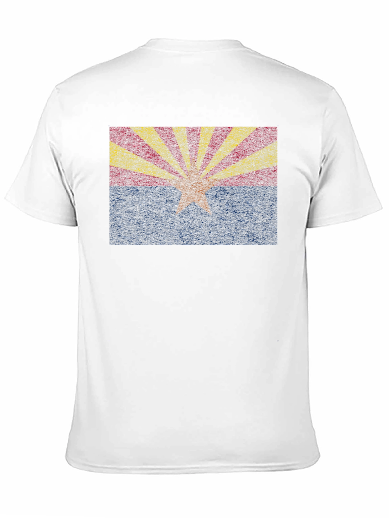 Arizona State Flag Graphic Tee - Black Crewneck