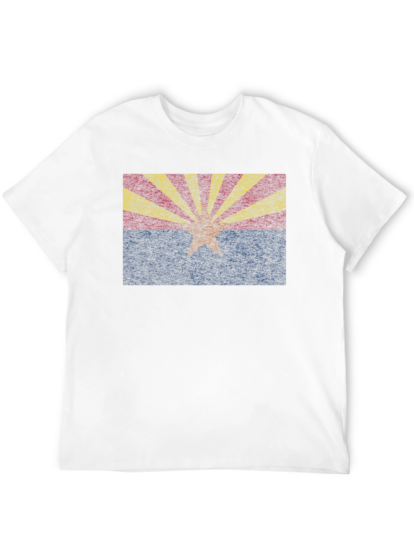 Arizona State Flag Graphic Tee - Black Crewneck