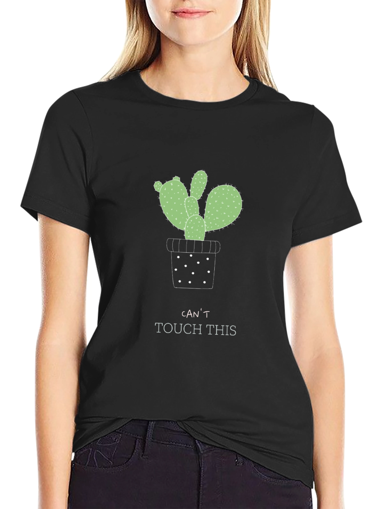 Cactus Graphic T-Shirt - Cant Touch This