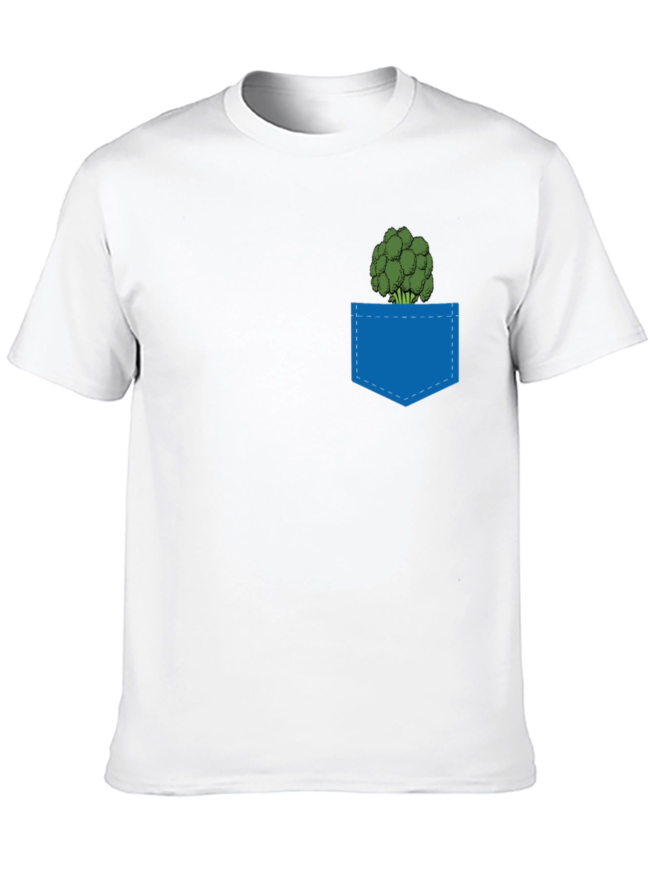 Broccoli Pocket T-Shirt - Quirky Graphic Tee