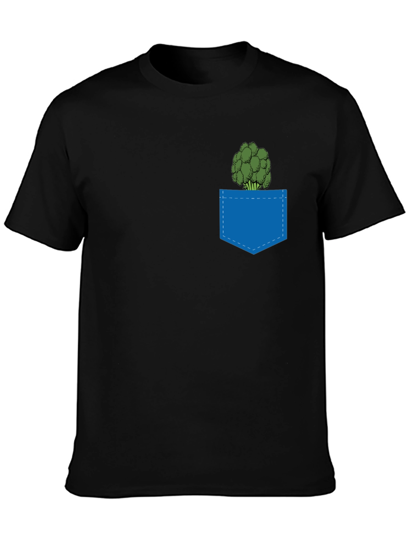 Broccoli Pocket T-Shirt - Quirky Graphic Tee
