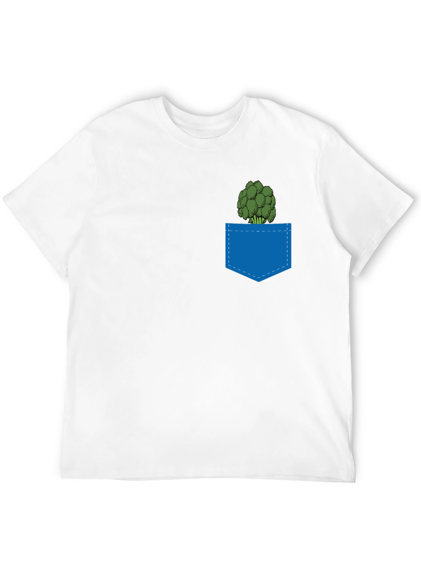 Broccoli Pocket T-Shirt - Quirky Graphic Tee