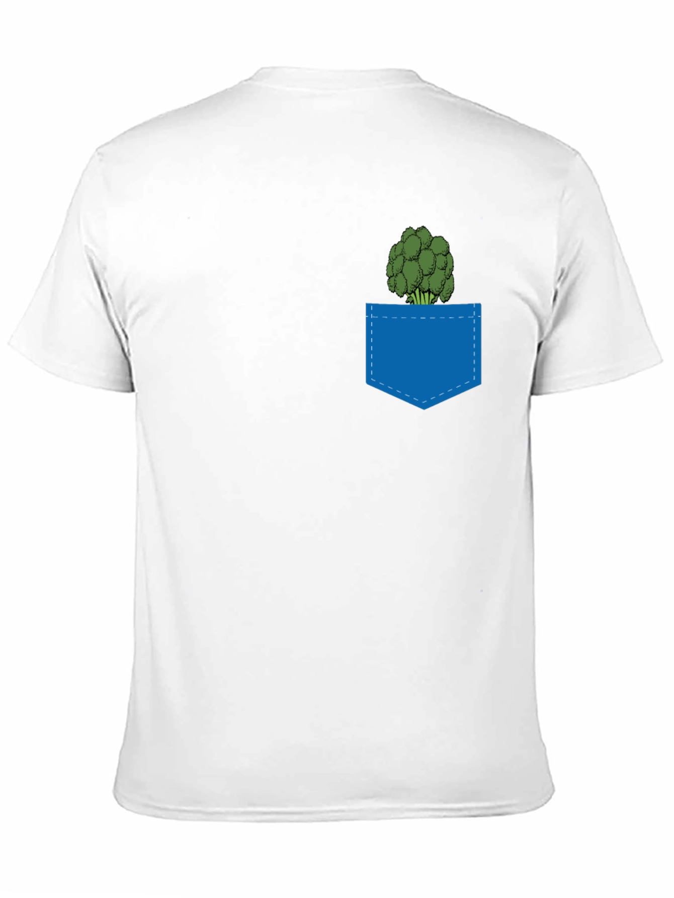 Broccoli Pocket T-Shirt - Quirky Graphic Tee