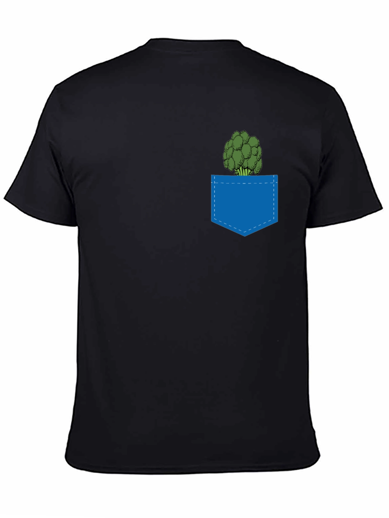 Broccoli Pocket T-Shirt - Quirky Graphic Tee