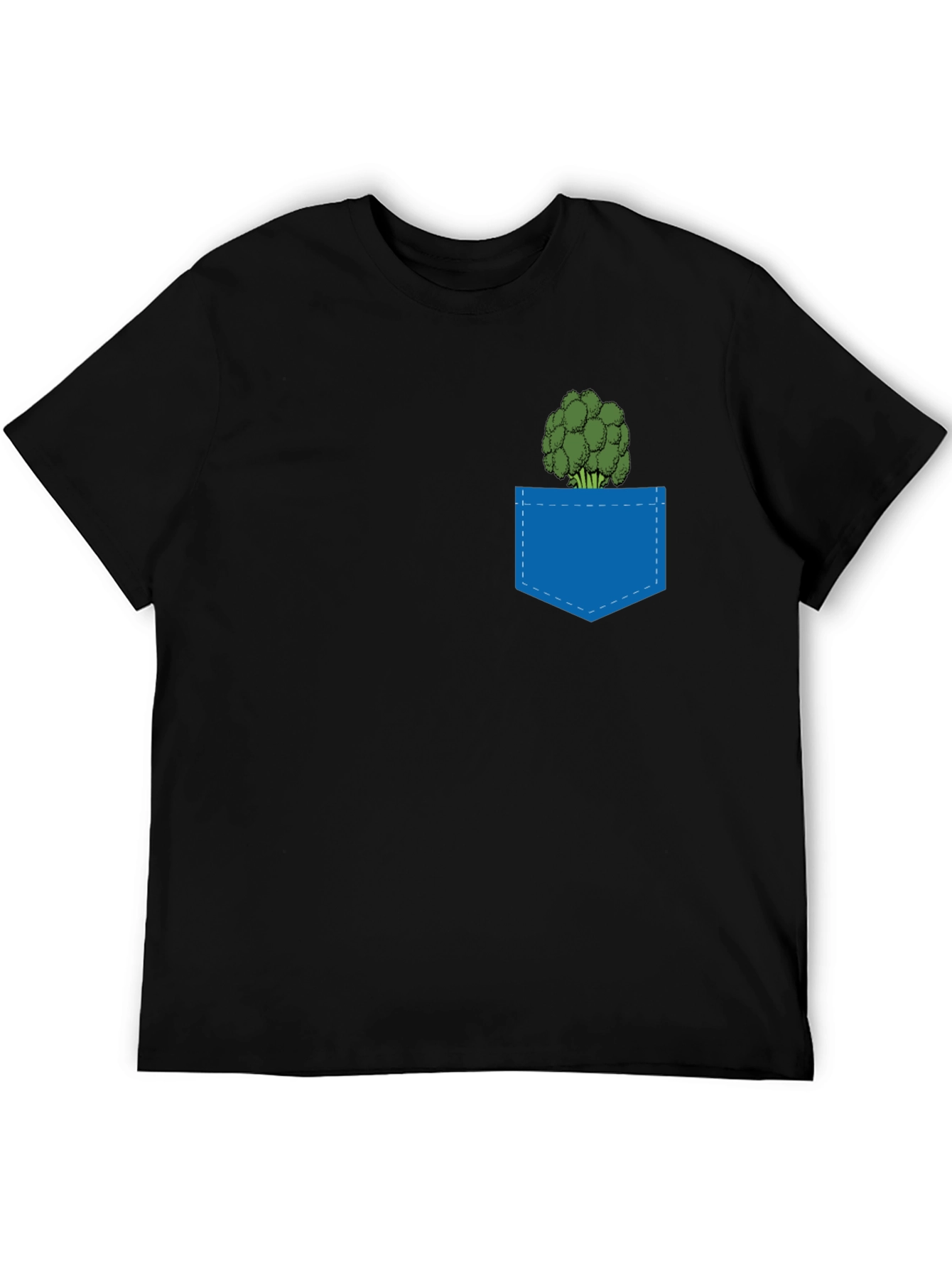 Broccoli Pocket T-Shirt - Quirky Graphic Tee