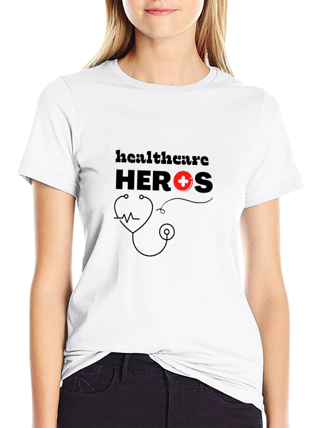 Healthcare Heroes Graphic Tee - Black