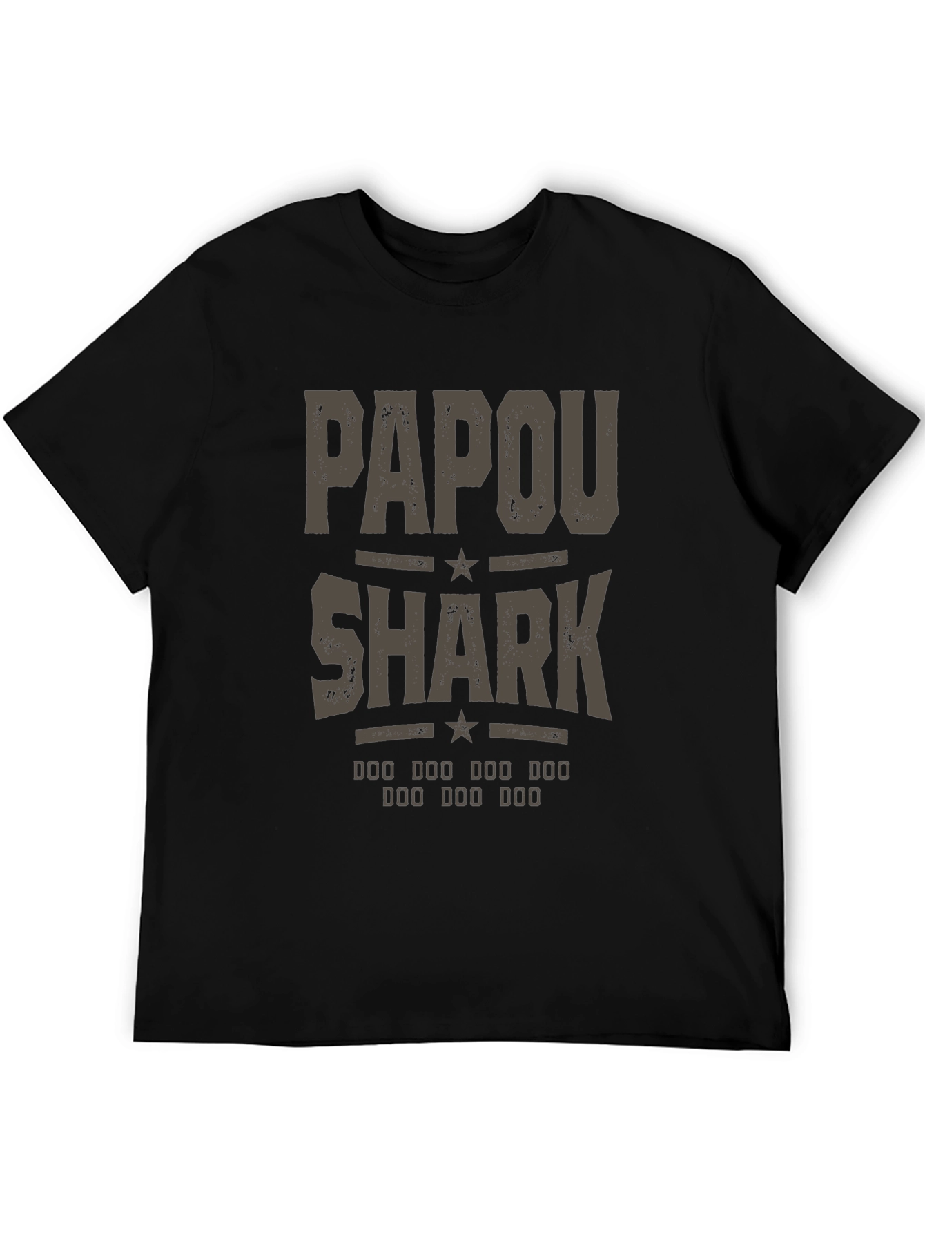 Papou Shark T-Shirt - Novelty Graphic Tee