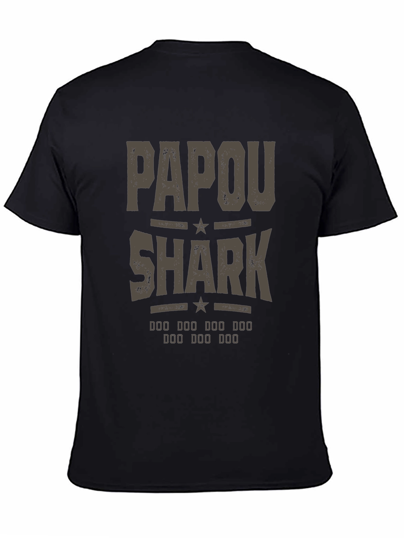 Papou Shark T-Shirt - Novelty Graphic Tee