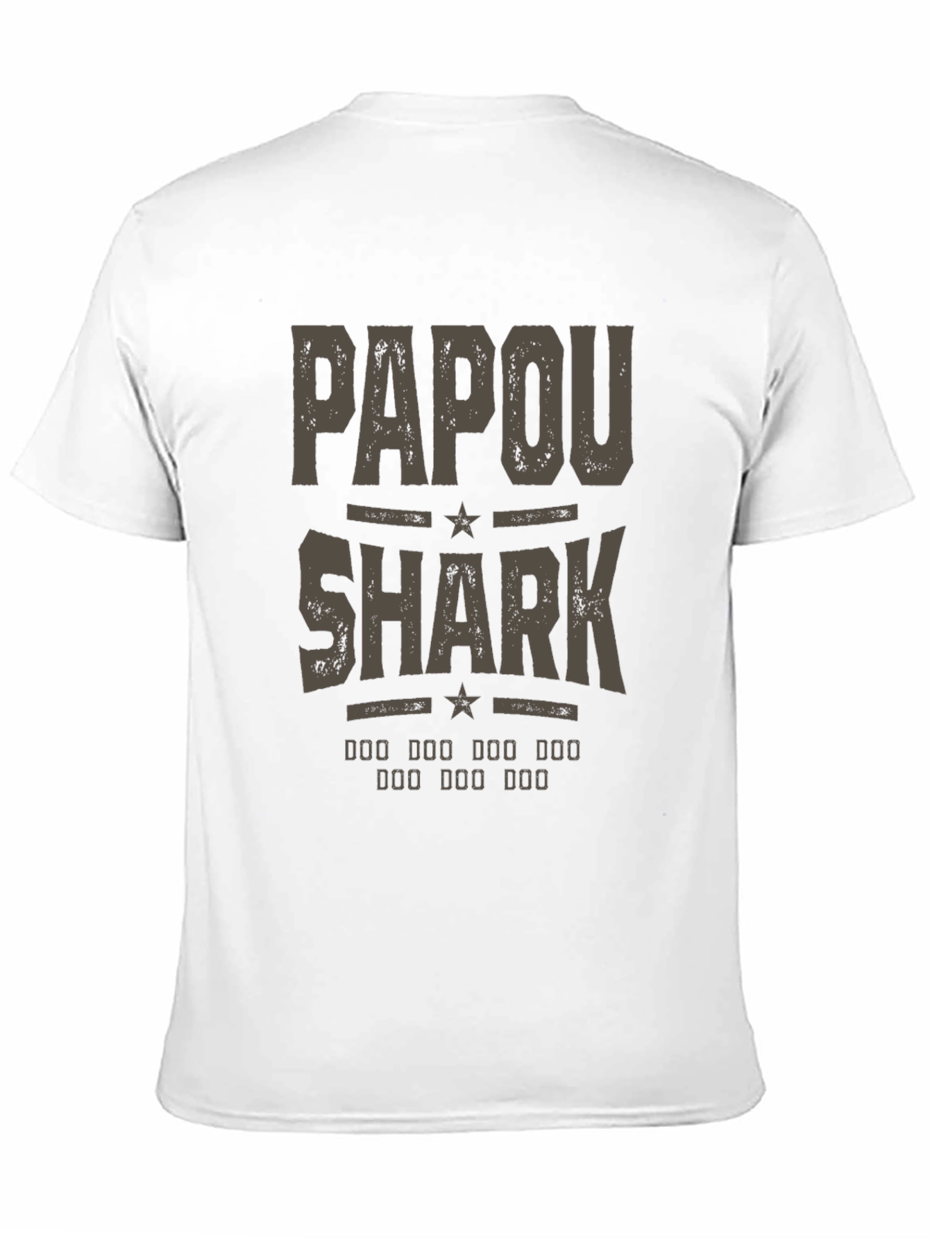 Papou Shark T-Shirt - Novelty Graphic Tee