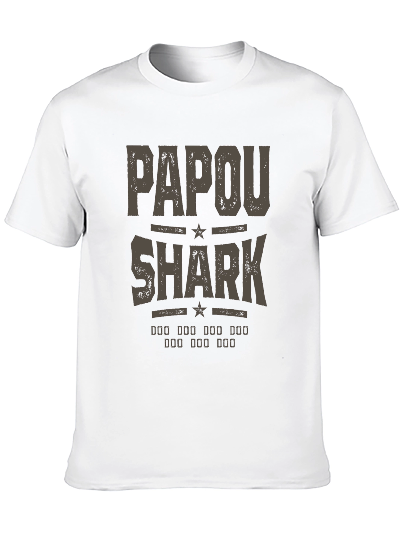 Papou Shark T-Shirt - Novelty Graphic Tee
