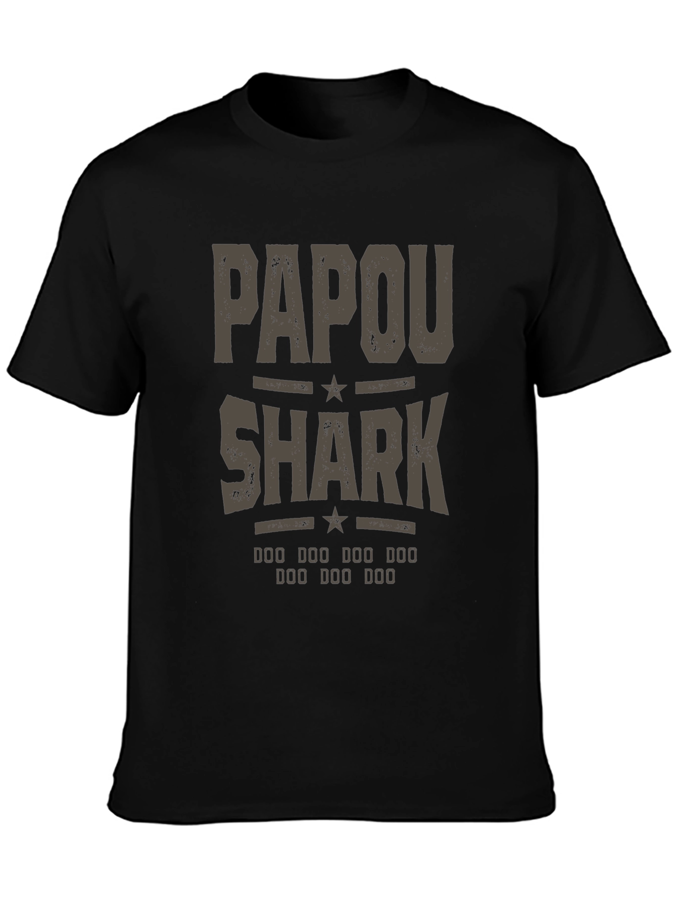 Papou Shark T-Shirt - Novelty Graphic Tee