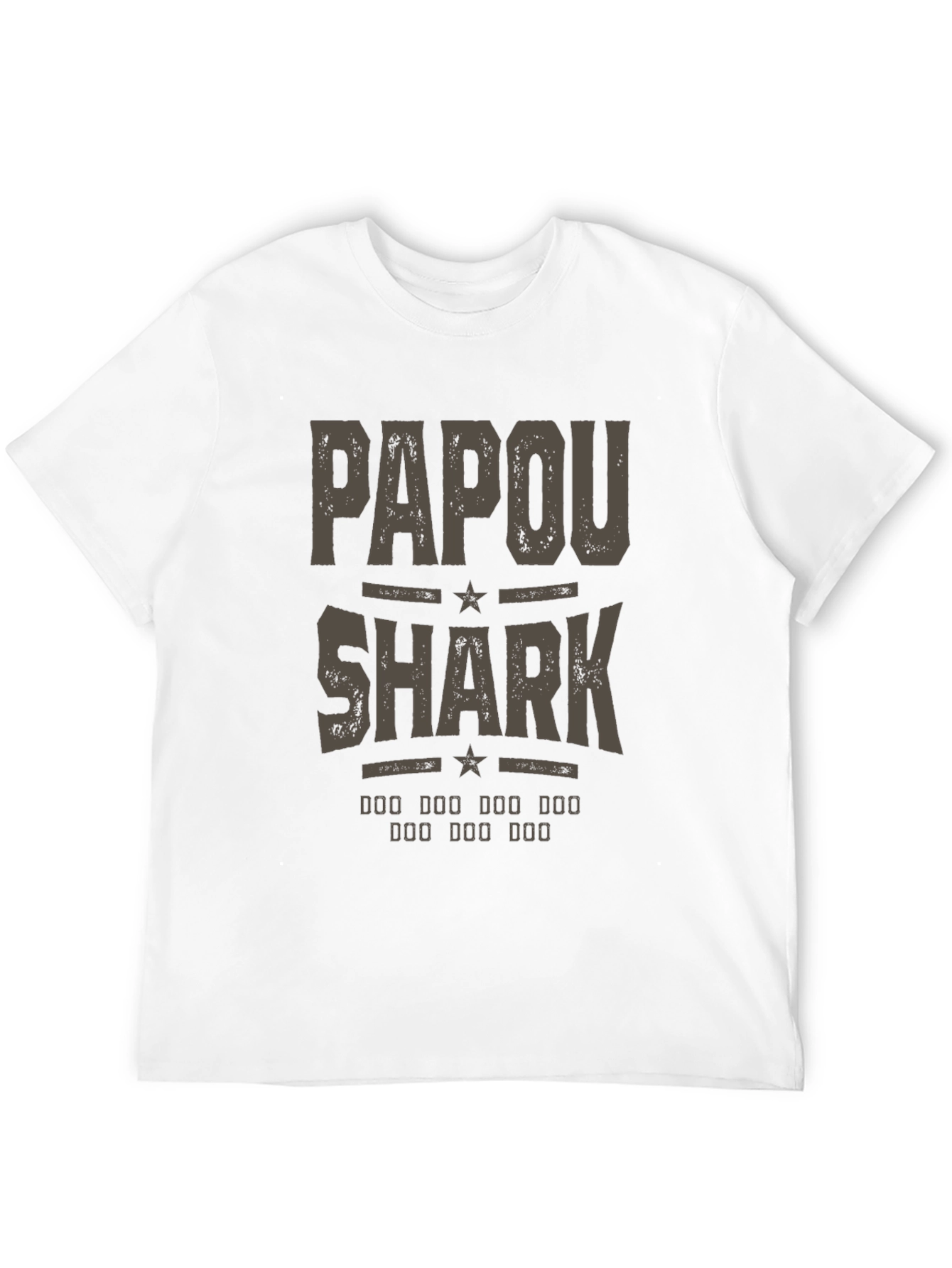 Papou Shark T-Shirt - Novelty Graphic Tee