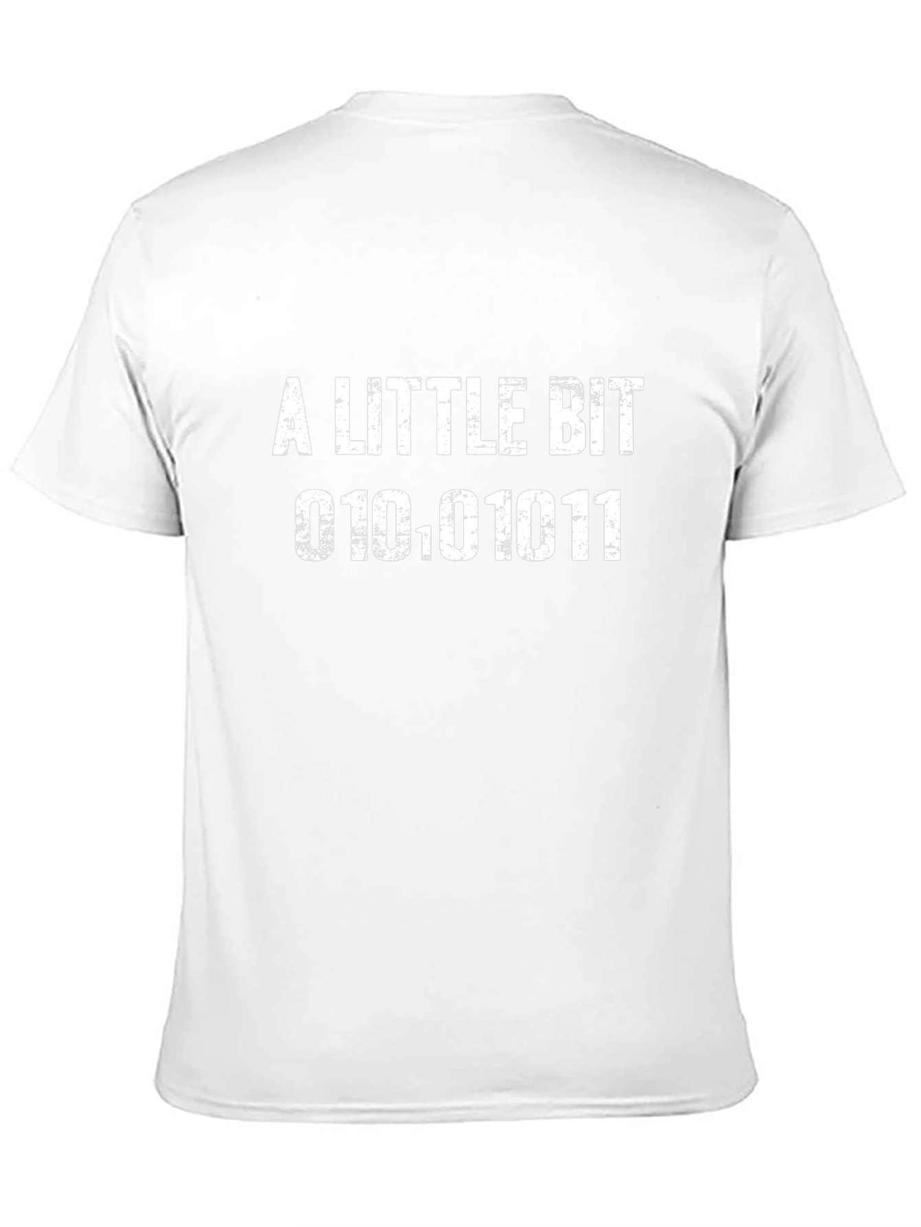 A Little Bit Binary Code Graphic Tee - Black