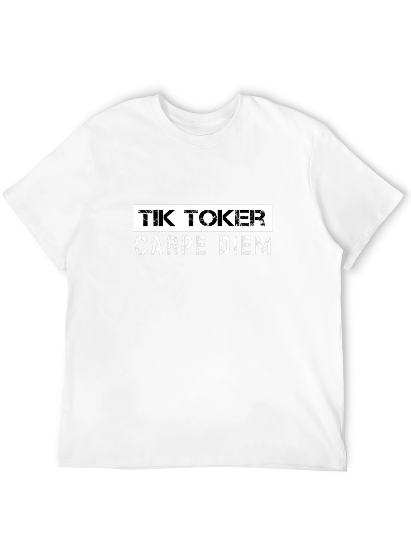 Tik Toker Carpe Diem Black T-Shirt