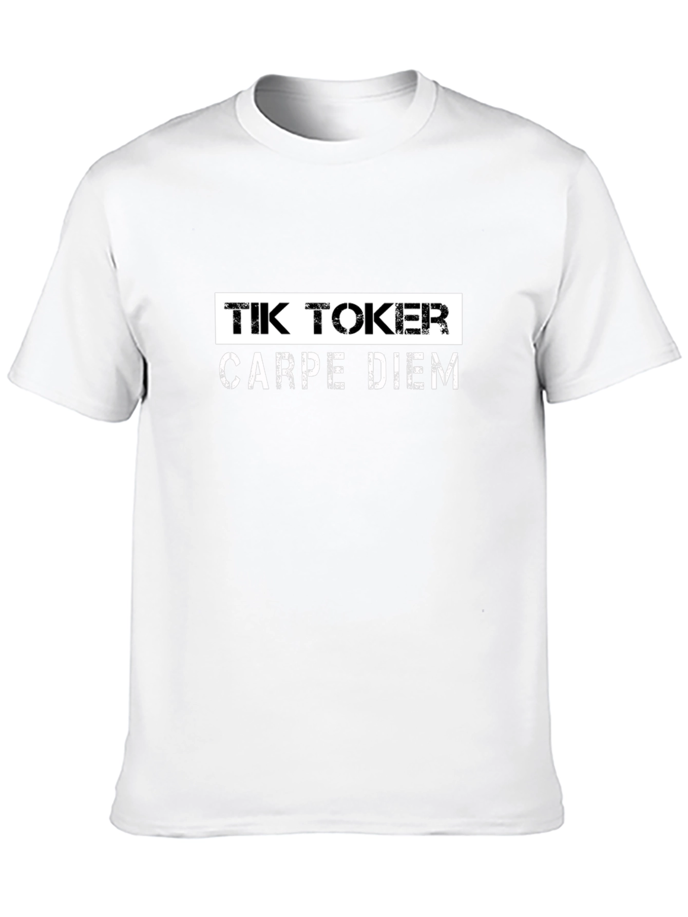 Tik Toker Carpe Diem Black T-Shirt