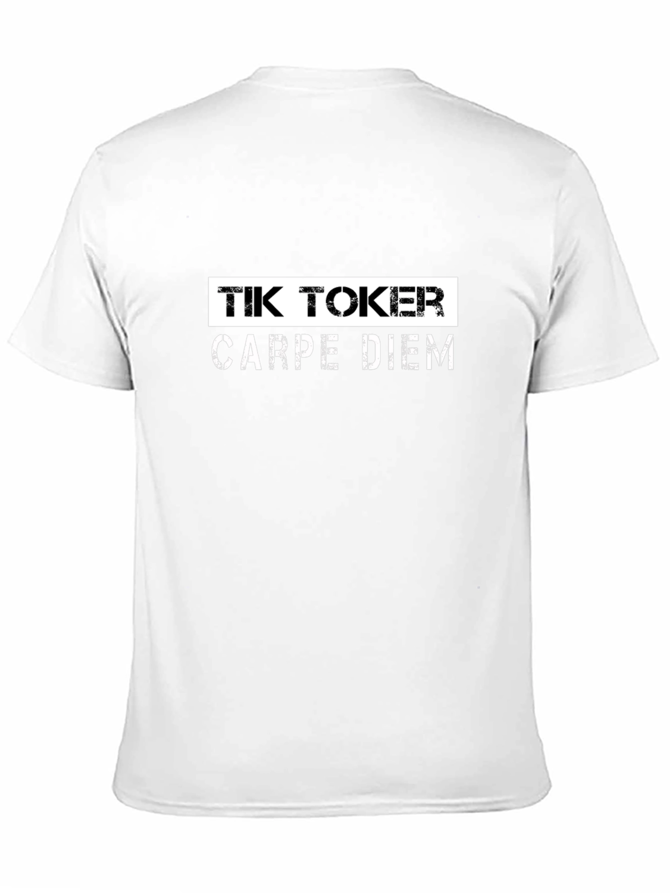 Tik Toker Carpe Diem Black T-Shirt