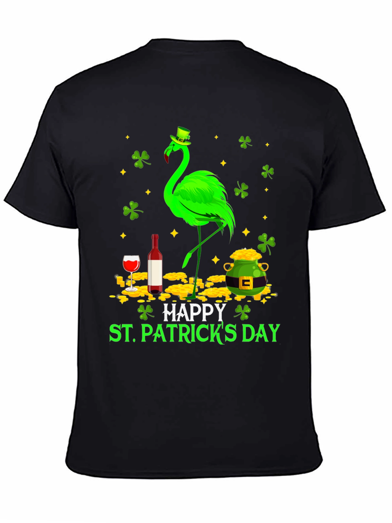 St. Patricks Day Flamingo T-Shirt