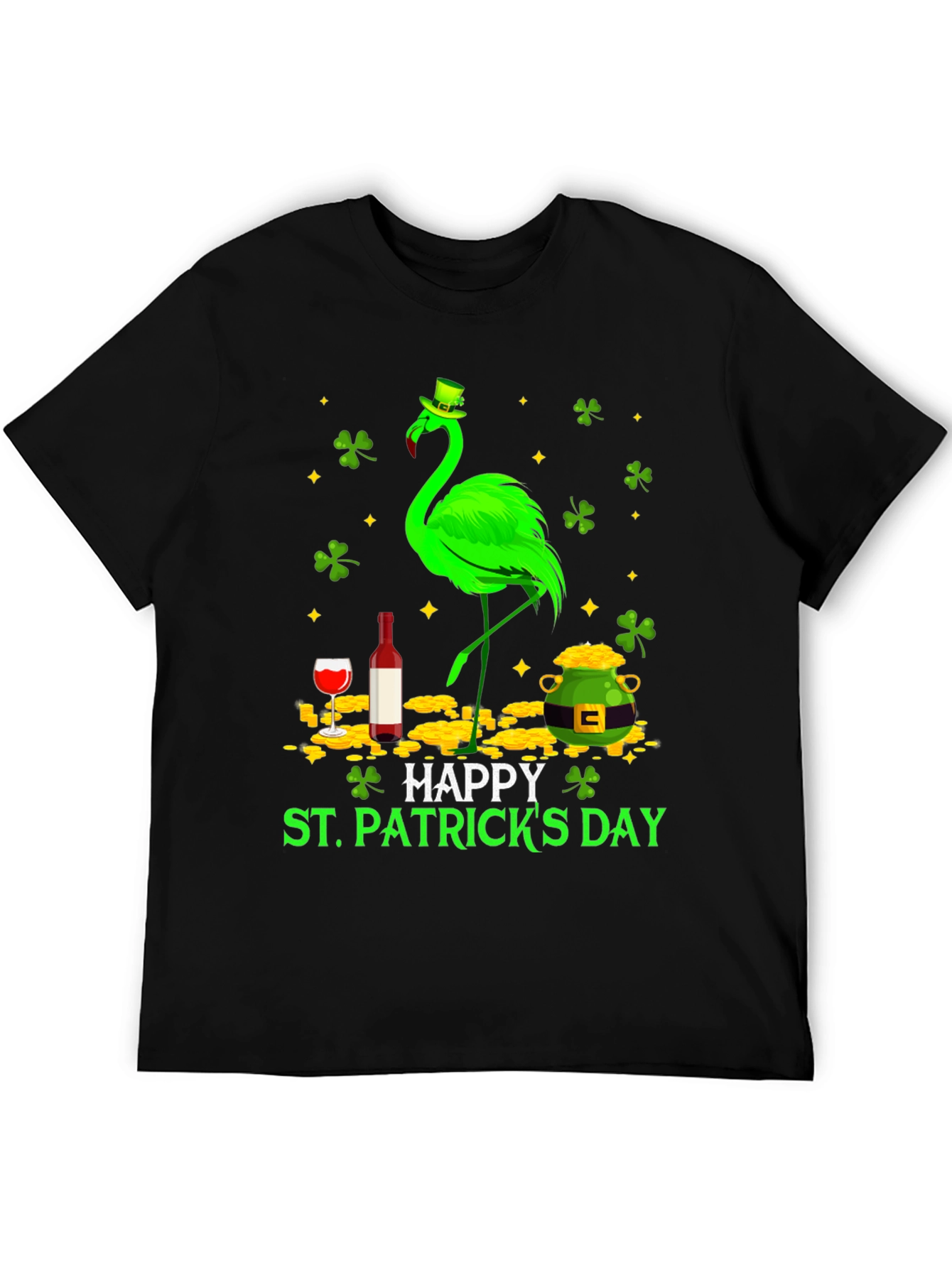 St. Patricks Day Flamingo T-Shirt