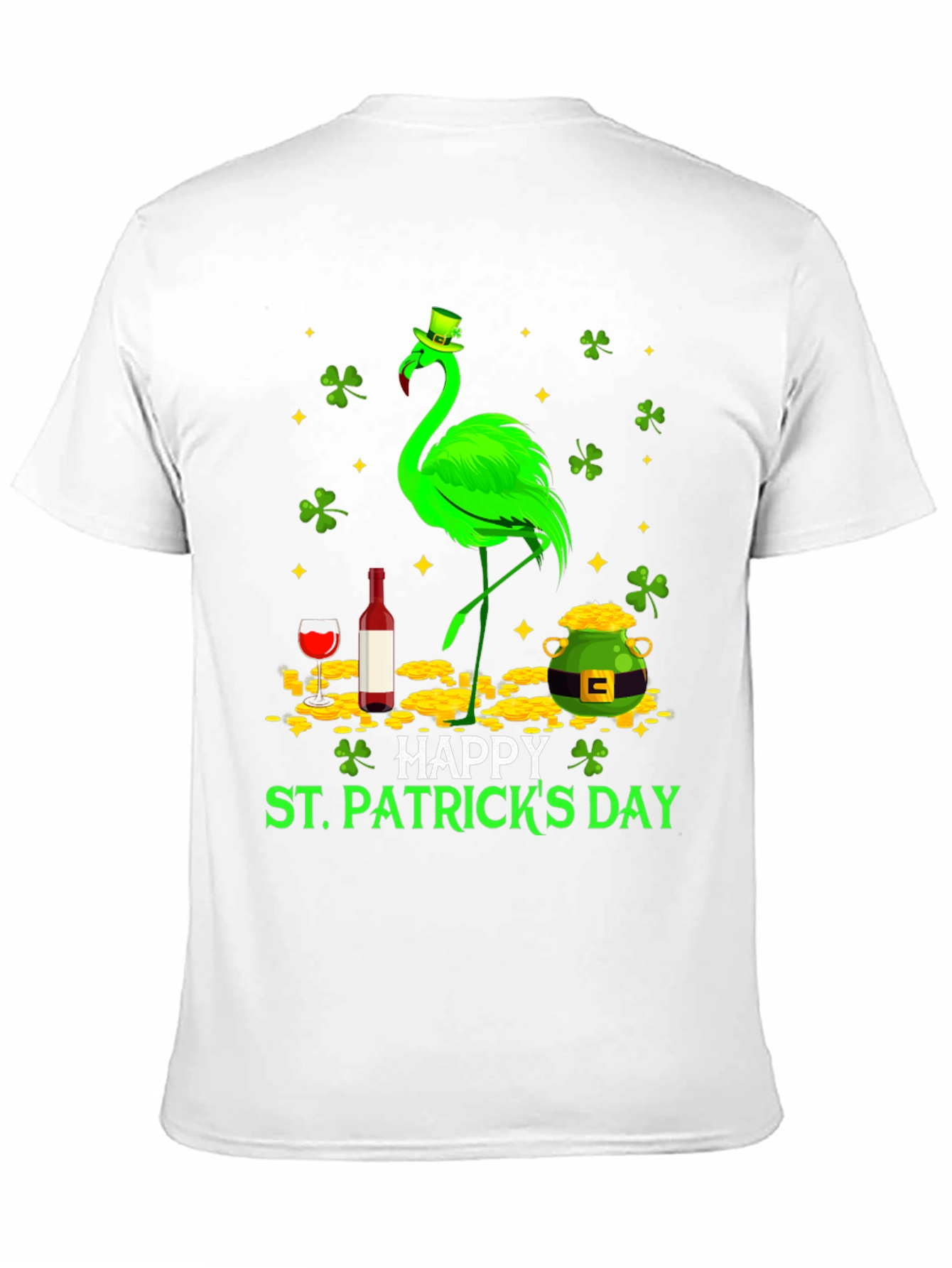 St. Patricks Day Flamingo T-Shirt