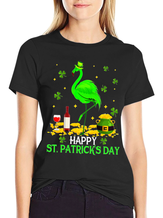 St. Patricks Day Flamingo T-Shirt