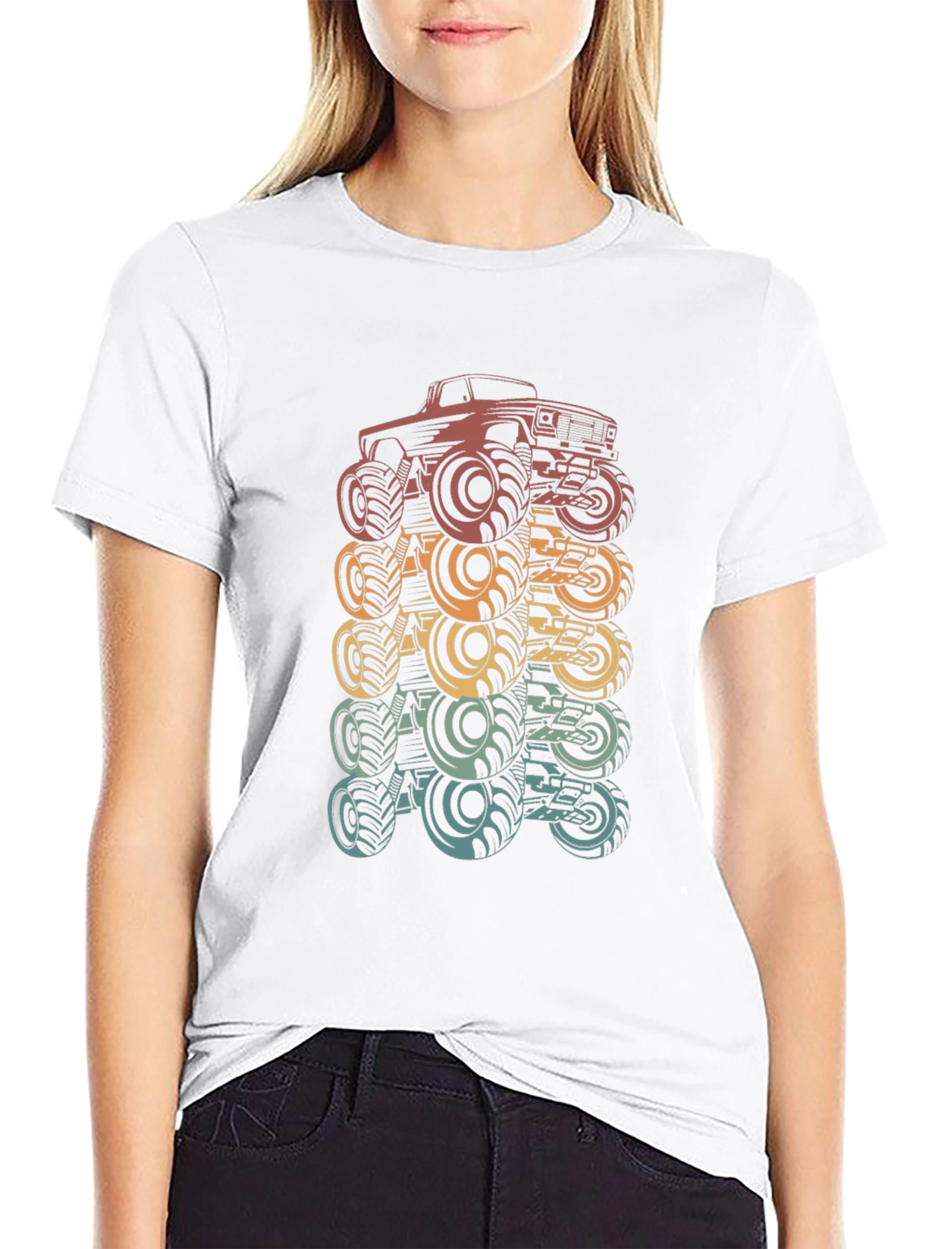 Retro Monster Truck Graphic T-Shirt