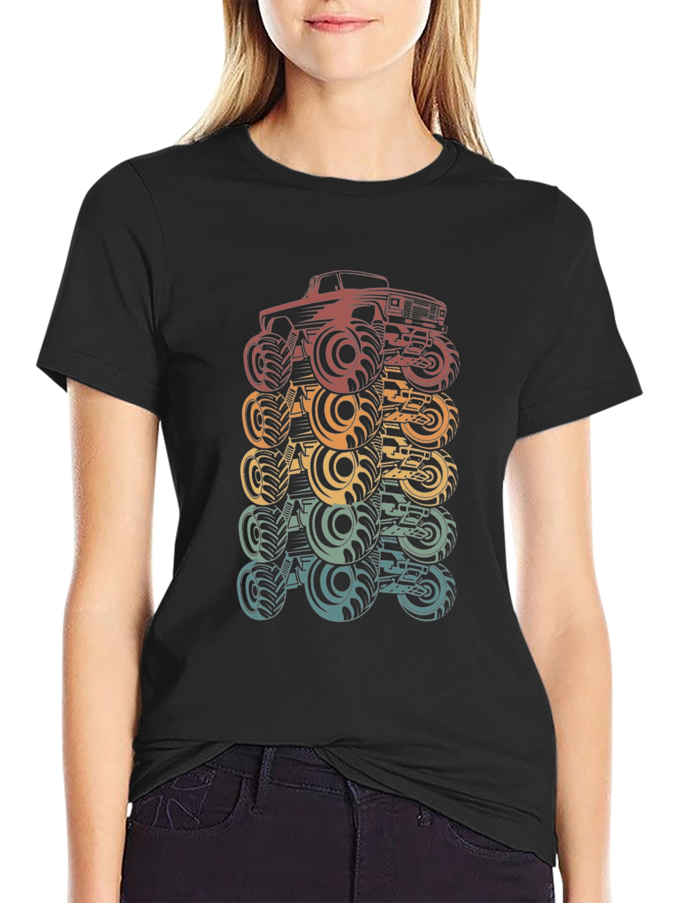 Retro Monster Truck Graphic T-Shirt