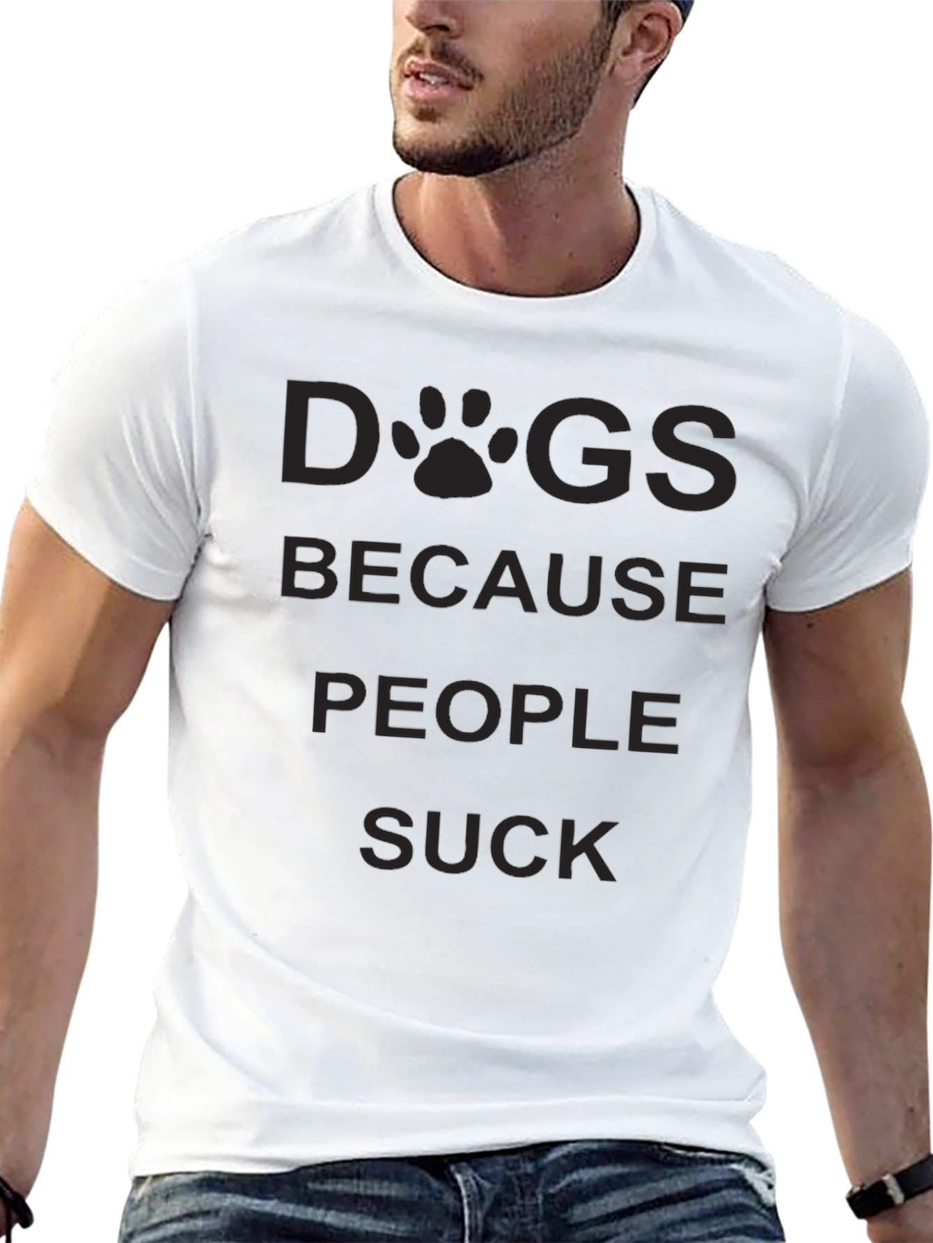 Dogs Because People Suck T-Shirt
