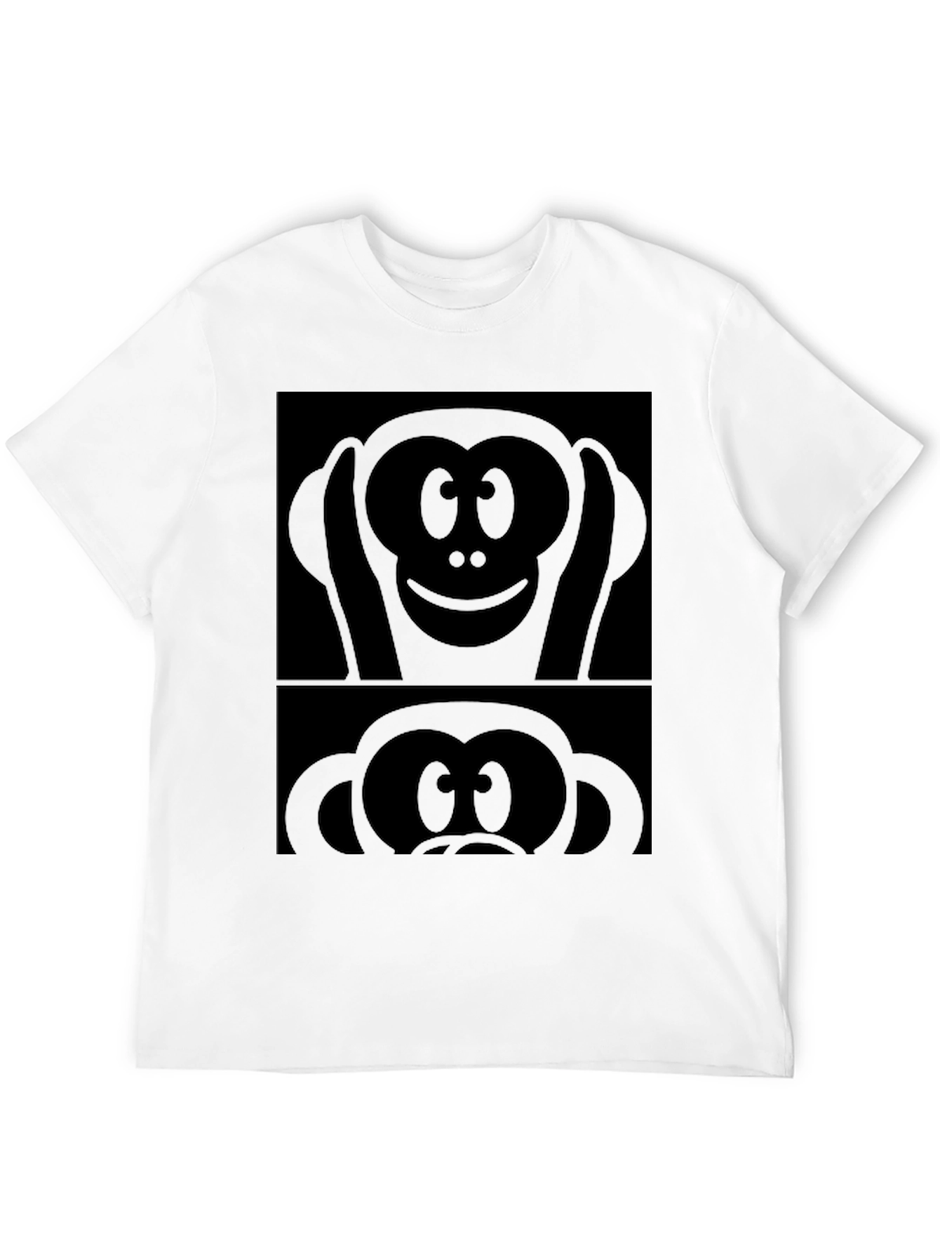 Hear See Speak No Evil Monkey Graphic Tee