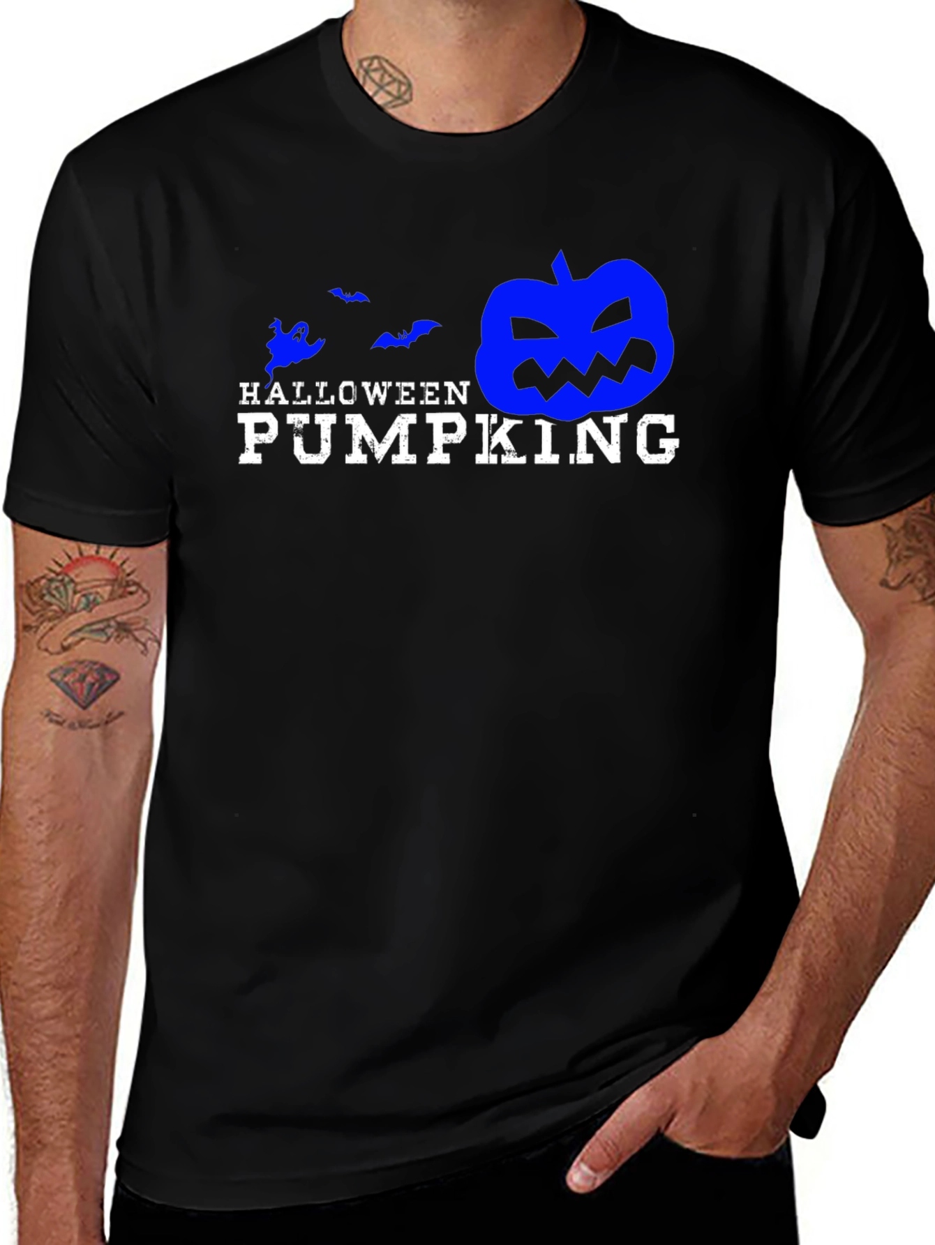 Halloween Pumpking Black T-Shirt