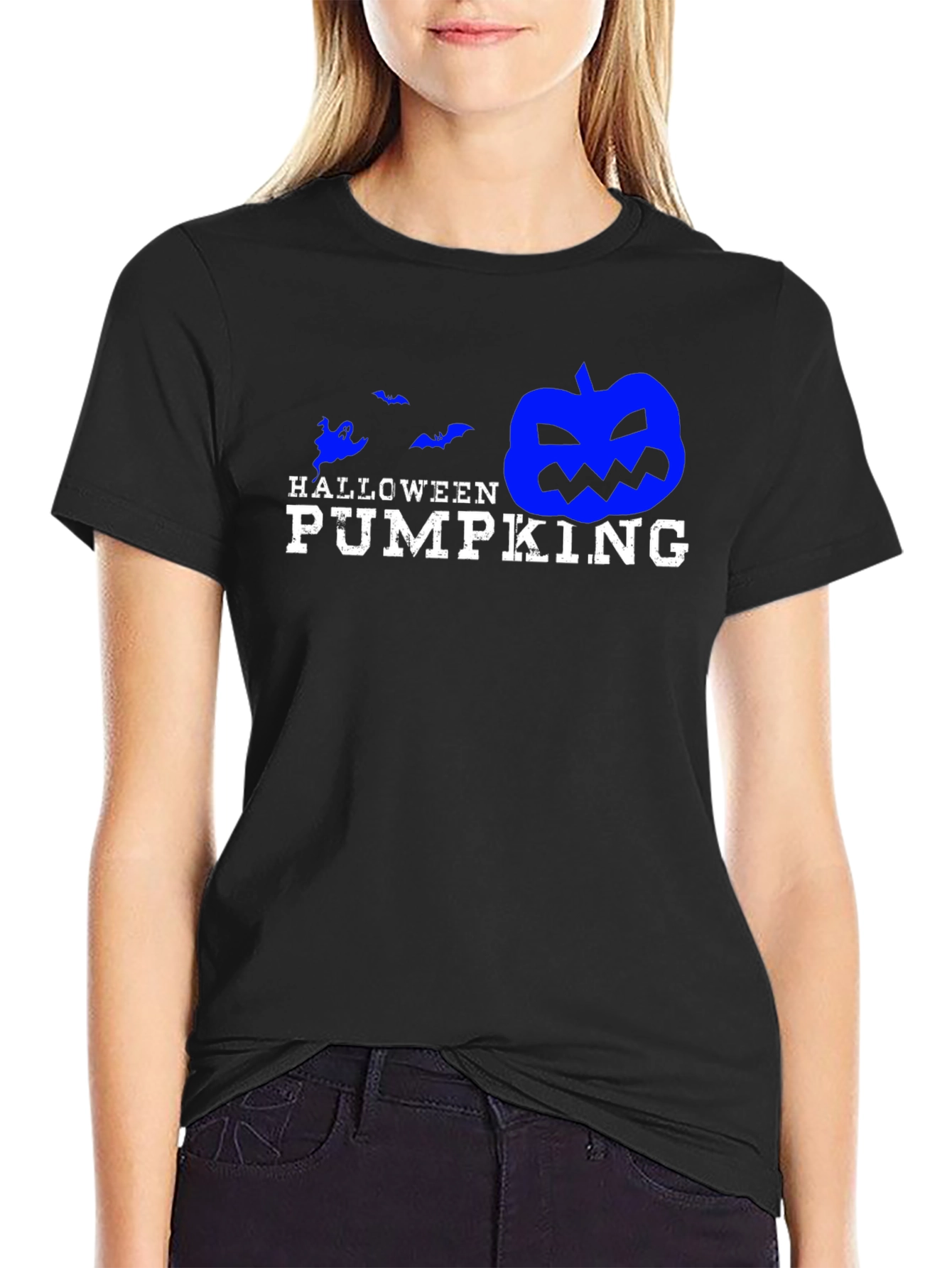 Halloween Pumpking Black T-Shirt