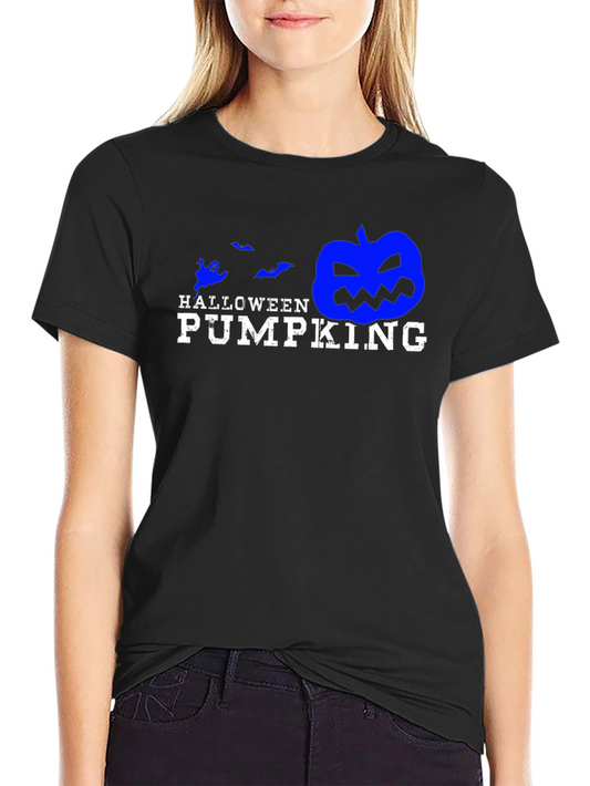 Halloween Pumpking Black T-Shirt