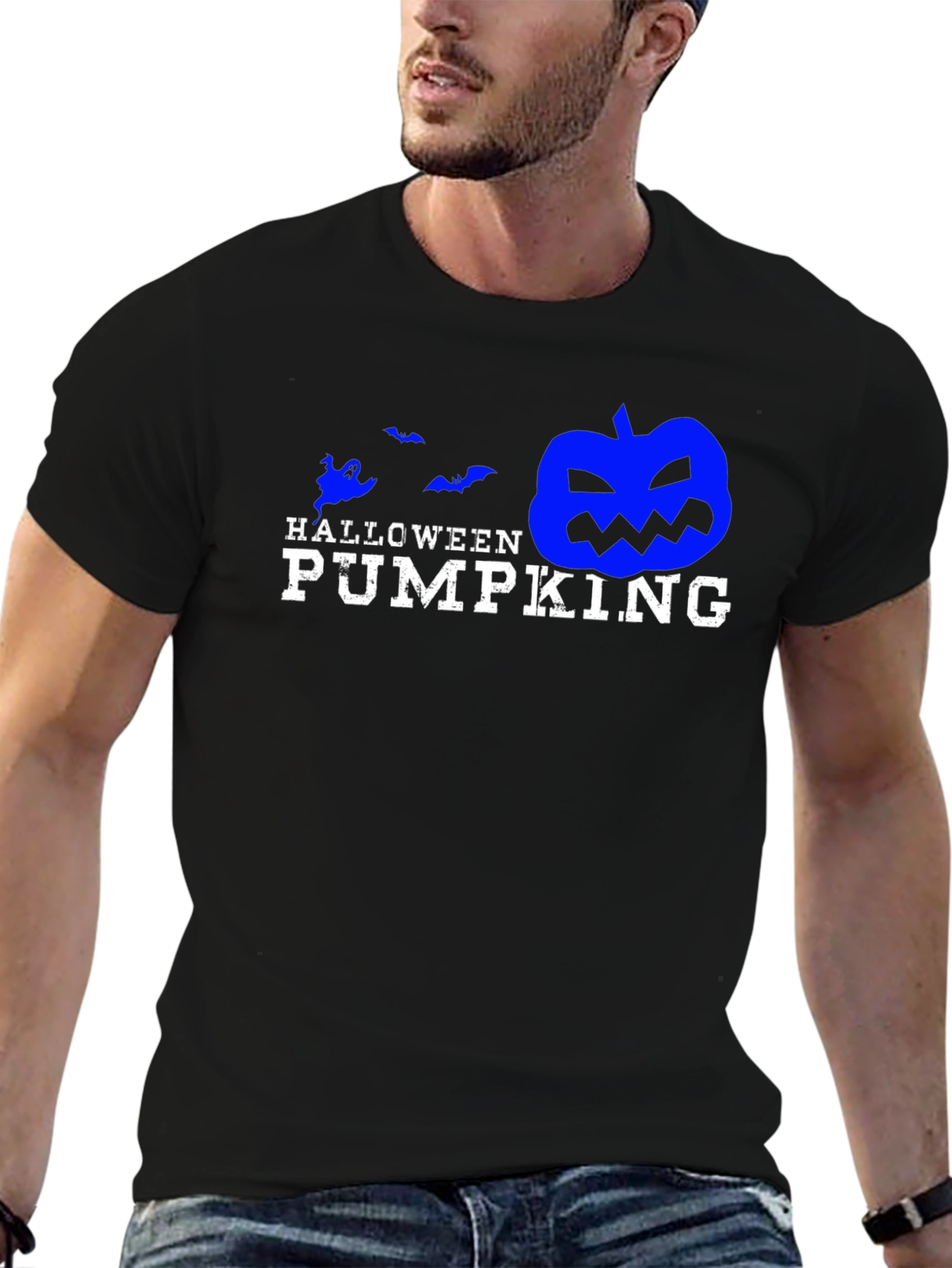 Halloween Pumpking Black T-Shirt