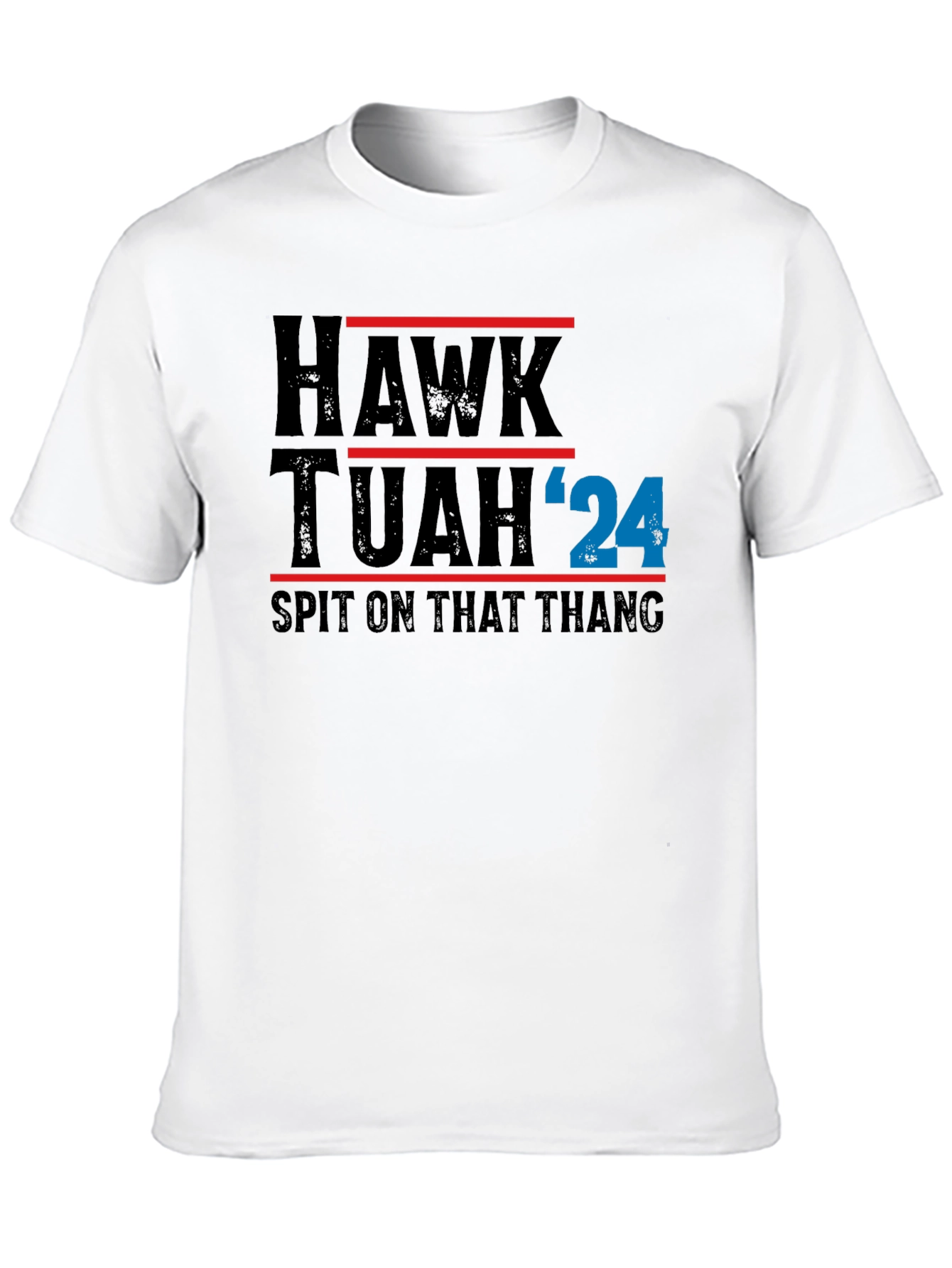 Hawk Tuah 24 Black Graphic T-Shirt