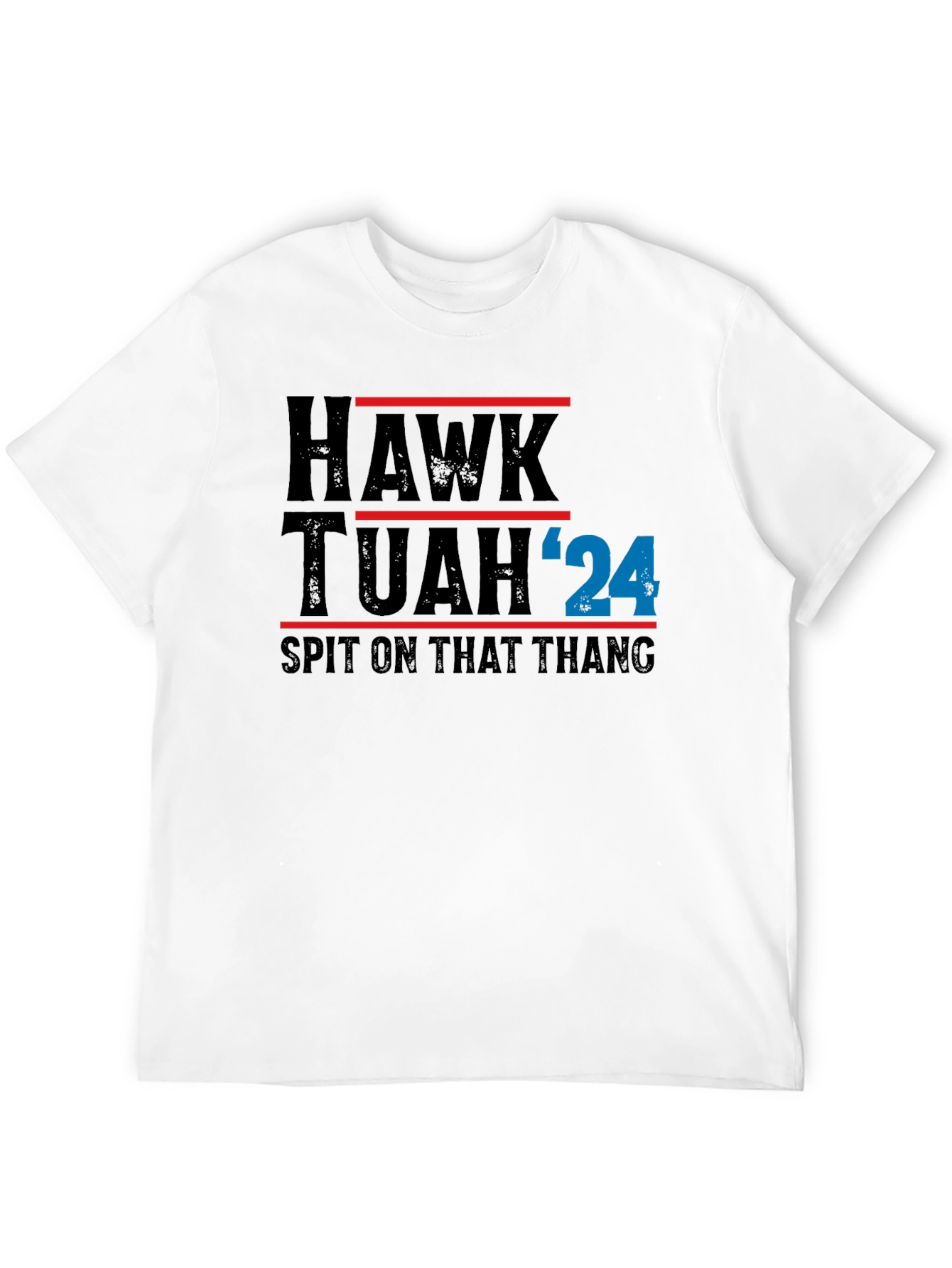 Hawk Tuah 24 Black Graphic T-Shirt