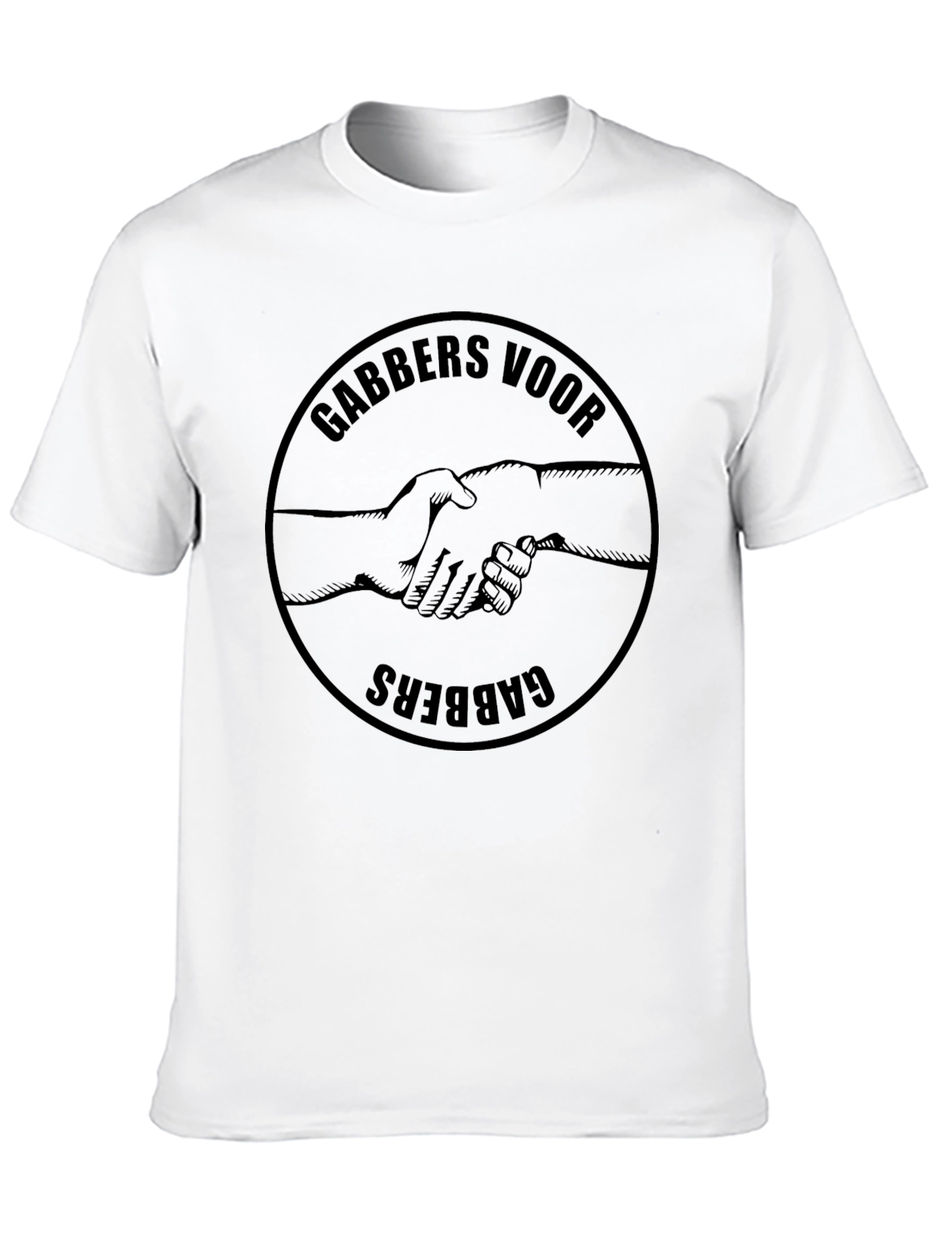 GABBERS VOOR GABBERS T-Shirt Black Graphic Tee