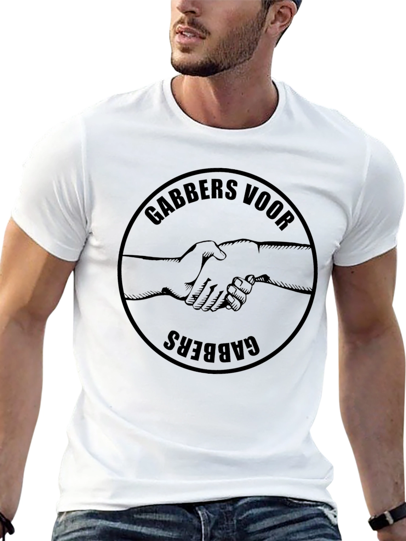 GABBERS VOOR GABBERS T-Shirt Black Graphic Tee